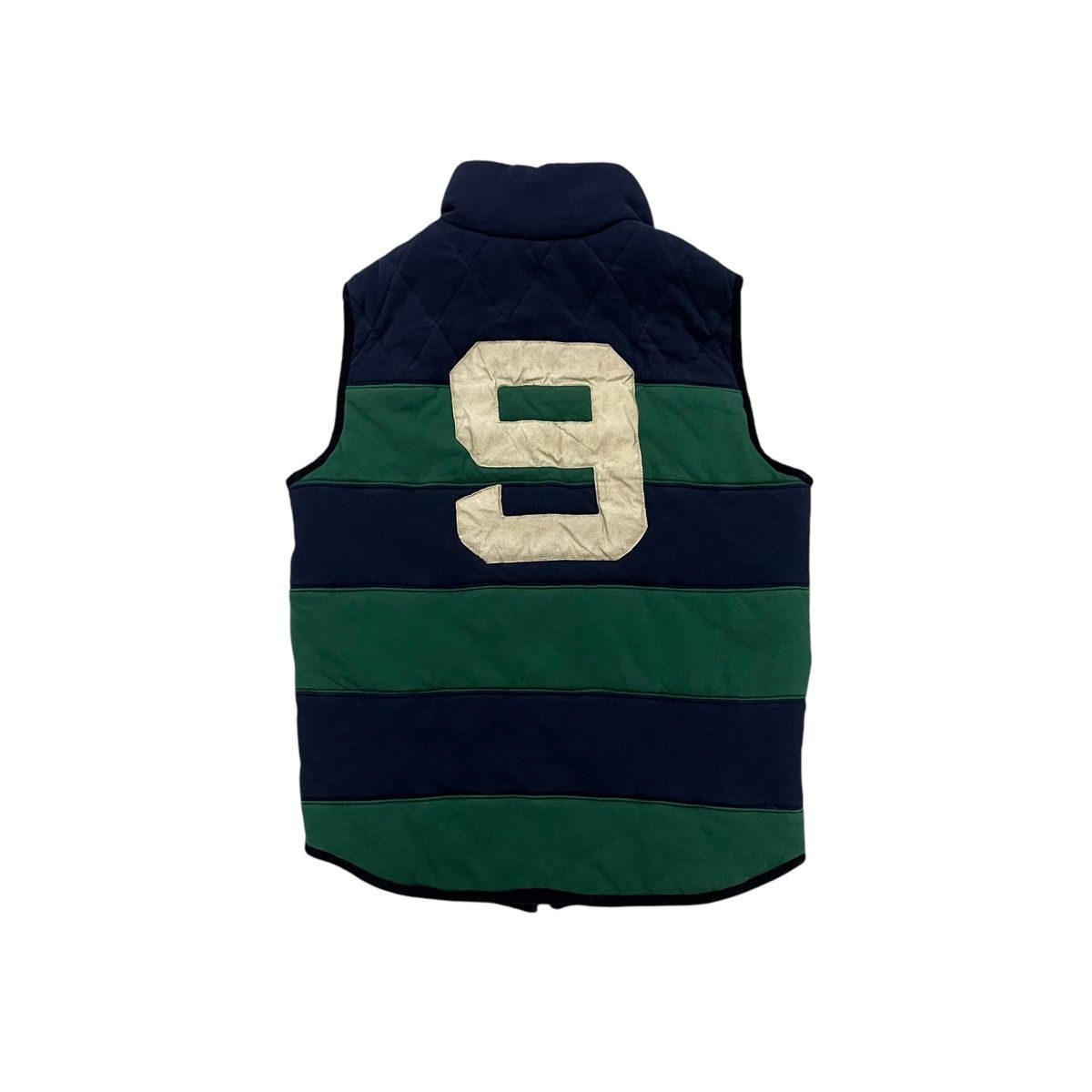 Tommy Hilfiger × Vintage TOMMY HILFIGER STRIPED NUMBERING 9 DOWN VEST Size US M / EU 48-50 / 2 - 2 Thumbnail