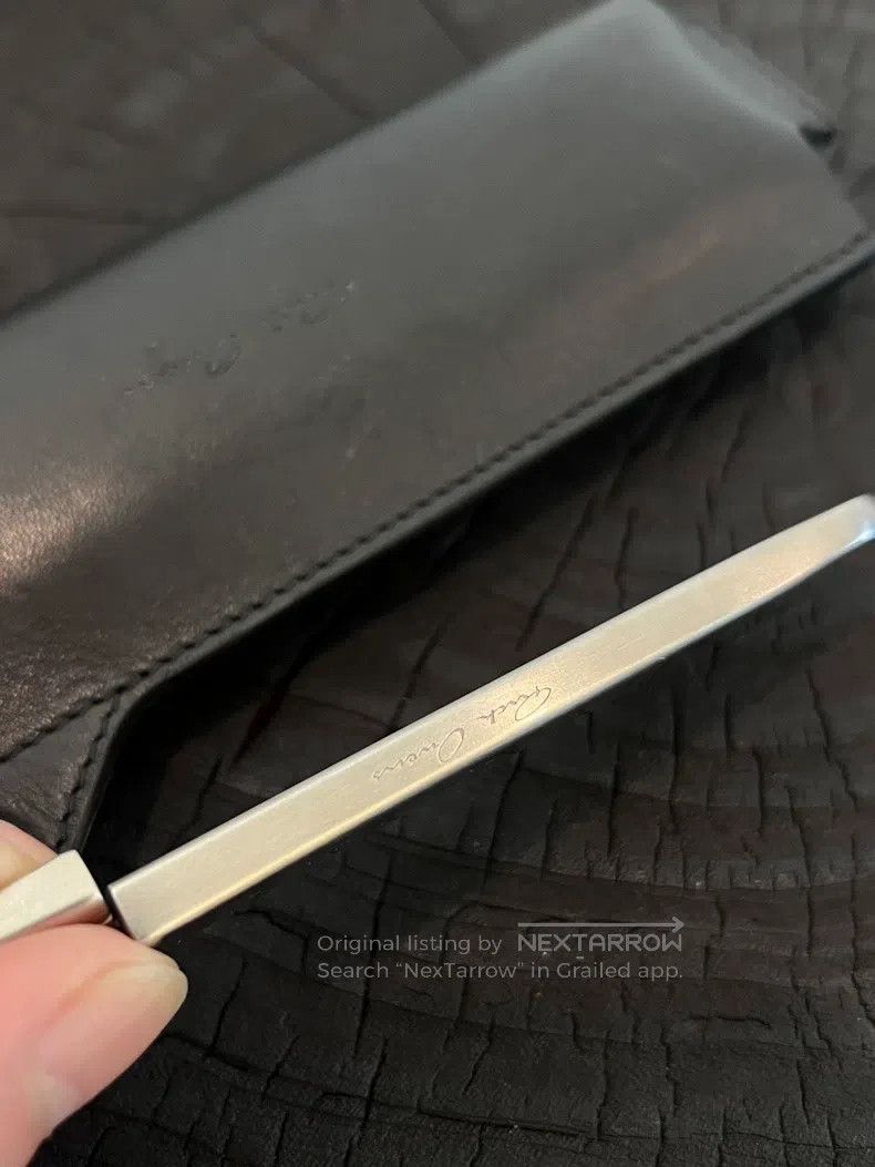 Rick Owens Rick Owens Cowhide lock buckle large lighter case keychain Size ONE SIZE - 3 Thumbnail