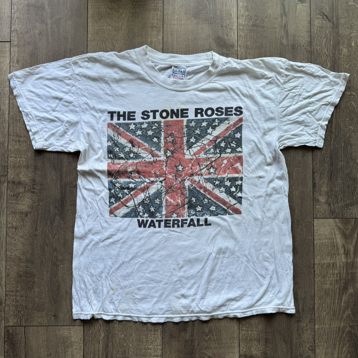 Band Tees × Japanese Brand × Vintage 90s The Stone Roses Waterfall Psychodelic Vintage Tee Shirt Size US L / EU 52-54 / 3 - 7 Thumbnail
