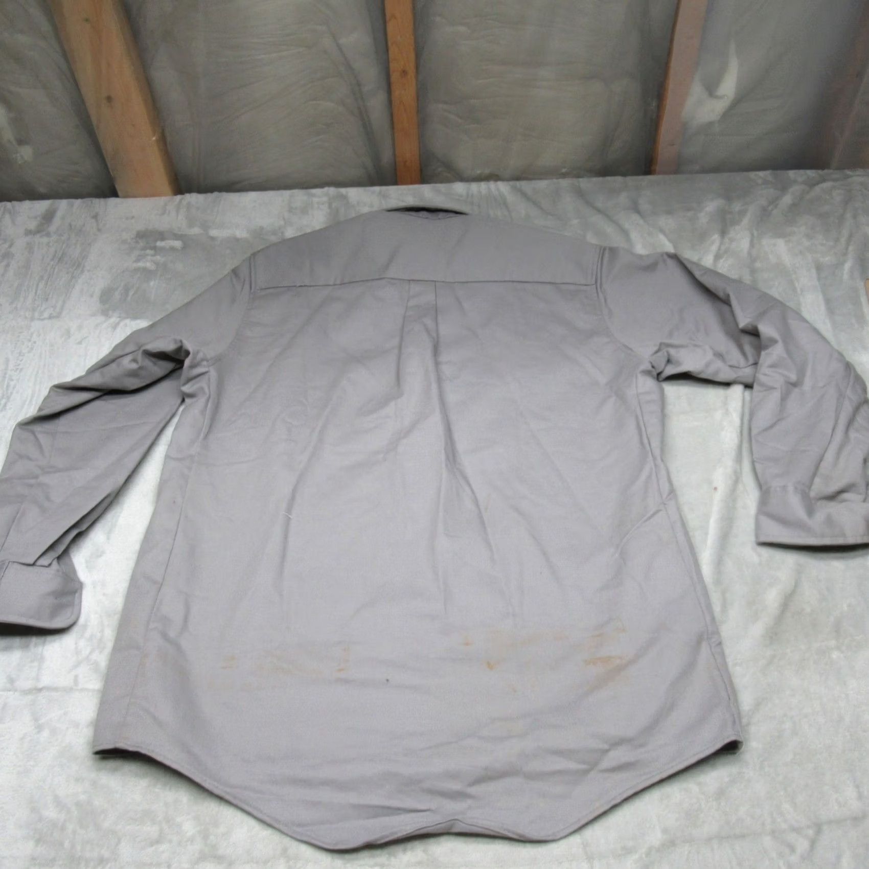 Logo 7 Bulwark FR Mens Medium Gray Work Shirts Rugged Flame Resistant Button Down LOGO Size US M / EU 48-50 / 2 - 5 Thumbnail