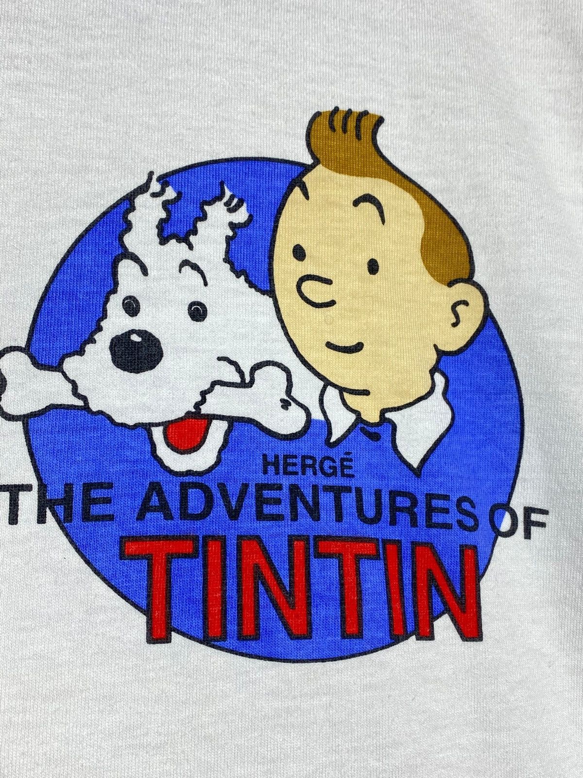 Vintage 🔥 THE BLACK ISLAND TINTIN 90s RARE COMIC TEE VINTAGE VIBES Size US L / EU 52-54 / 3 - 6 Thumbnail