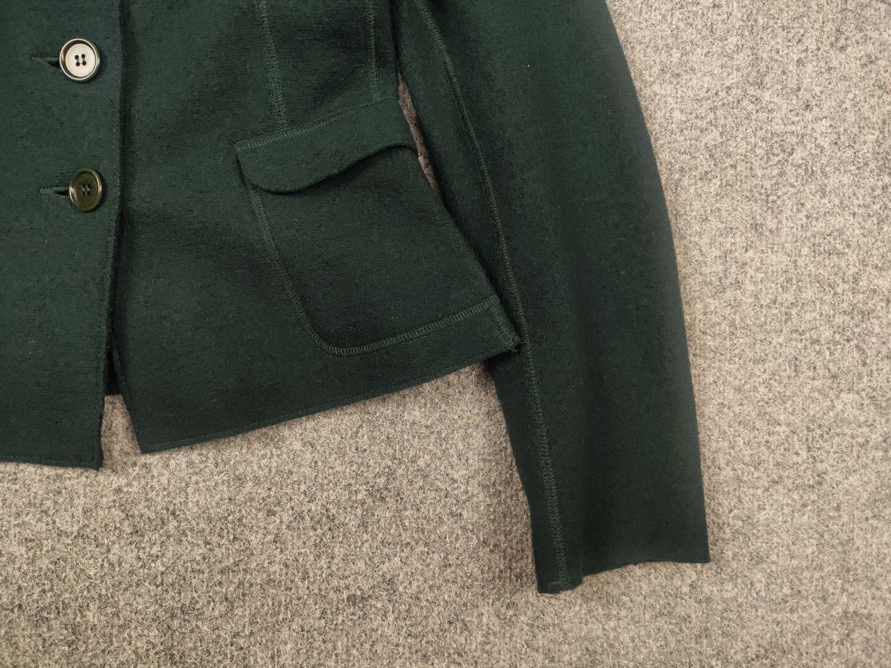 Aspesi Alberto Aspesi Design green wool button Pocket Blazer Jacket Size M / US 6-8 / IT 42-44 - 6 Thumbnail
