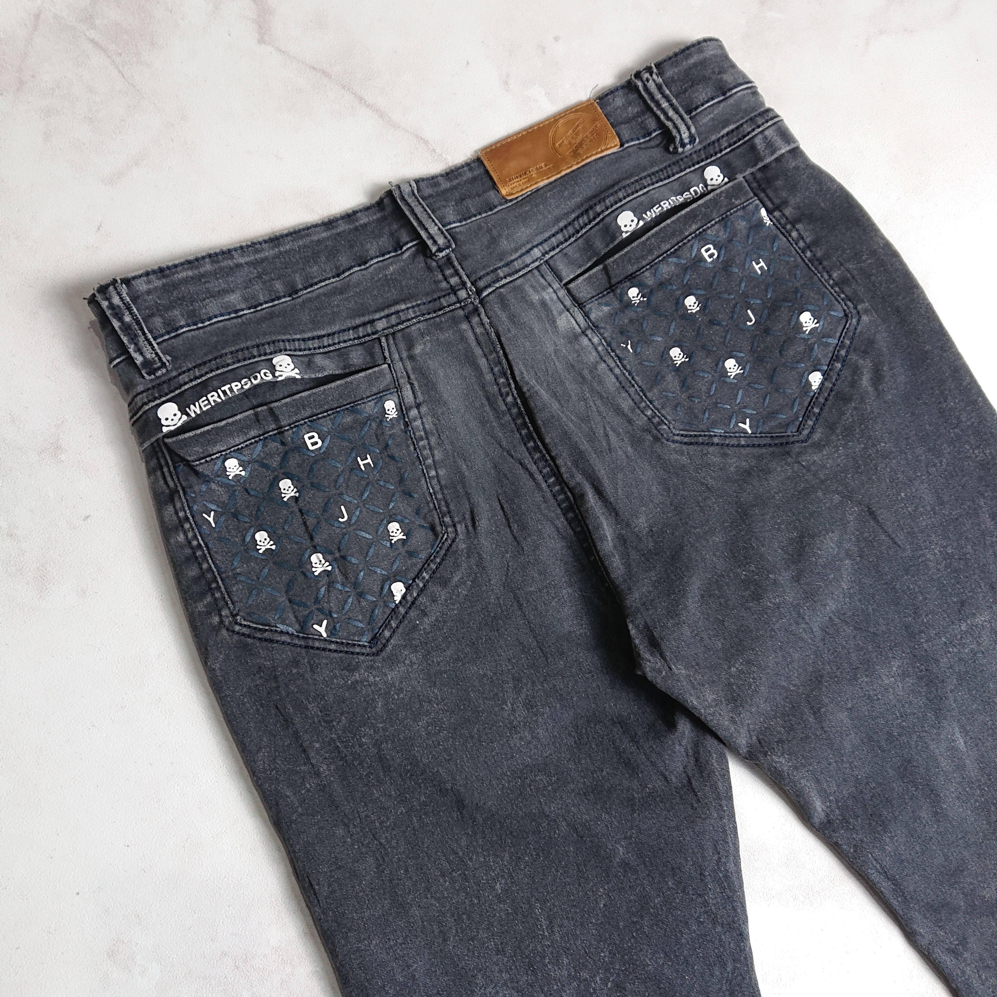 Japanese Brand × Vintage Xinyu Stretch Skull Jeans Size US 33 - 6 Thumbnail