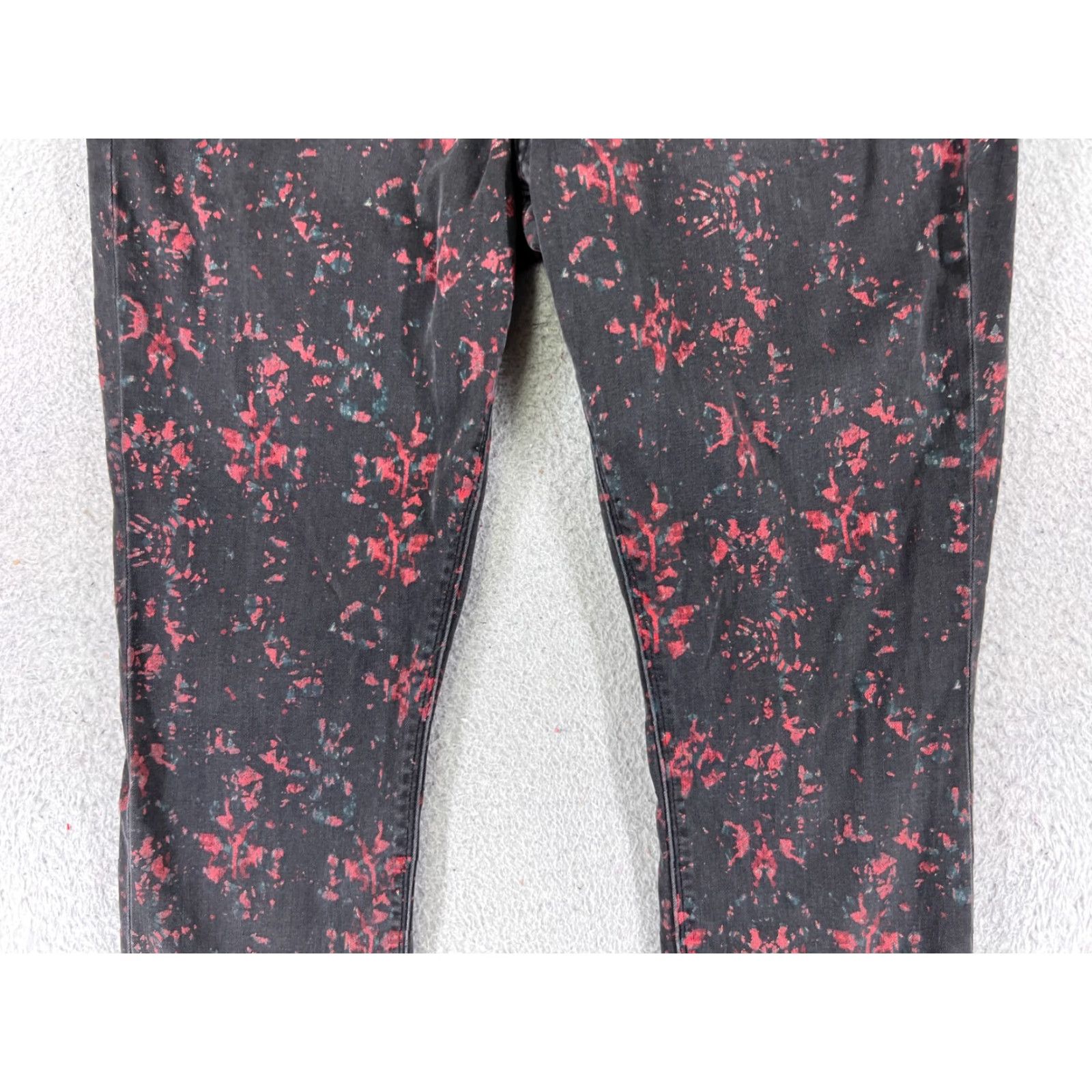 Lucky Brand Lucky Brand Women Jeans 12 Red Skinny Denim Distressed 30x25 Regular Size 34" / US 12 / IT 48 - 3 Thumbnail