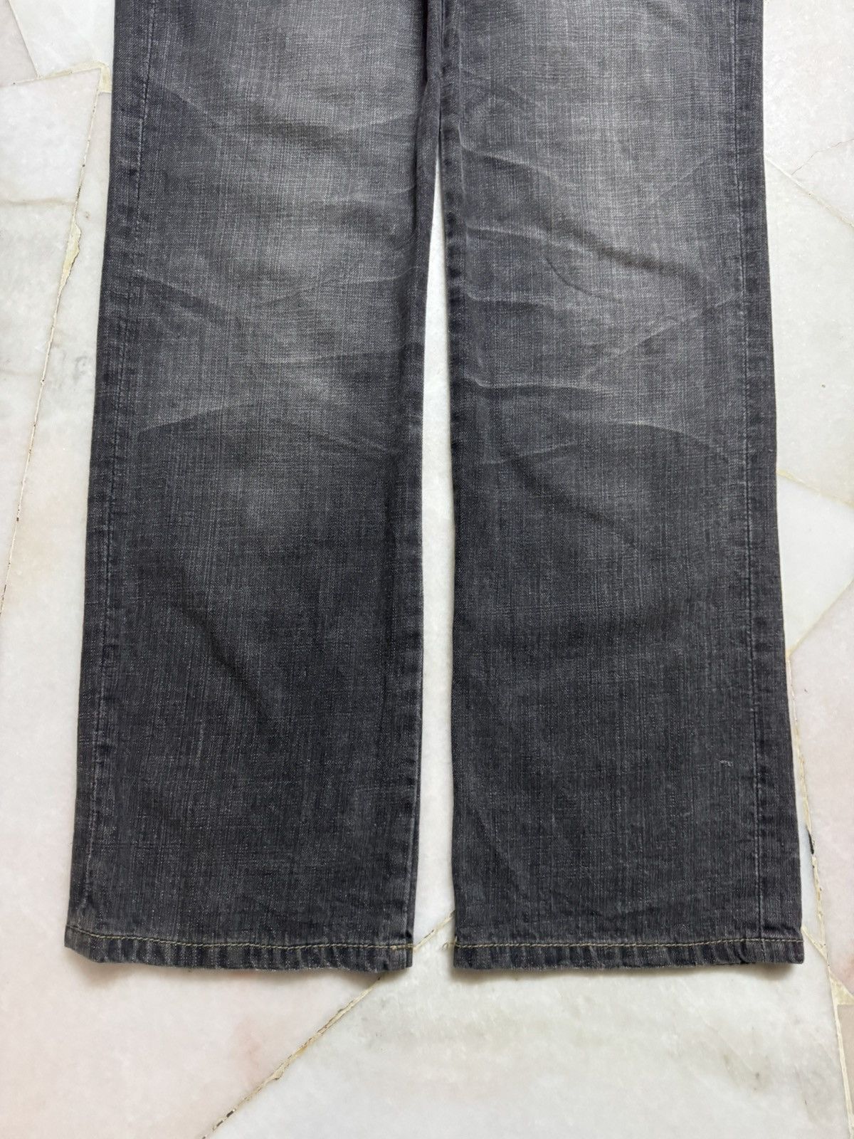 14th Addiction 💥Double Waist 90s Japanese Sand Washed Distress Jean Denim Size US 29 - 8 Thumbnail