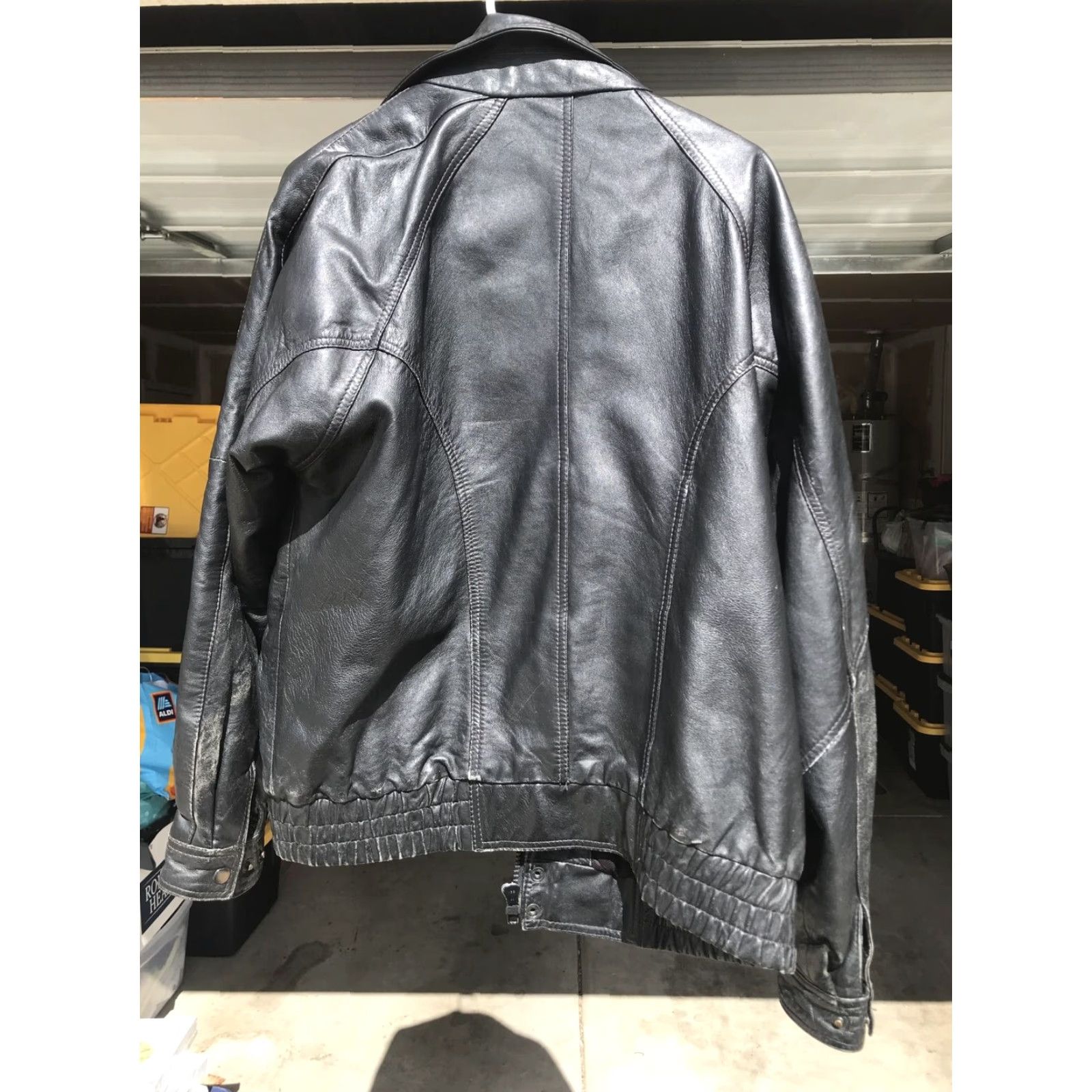 Vintage Pelle Uomo Black Leather Jacket M Men Motorcycle Jacket Size US M / EU 48-50 / 2 - 3 Thumbnail