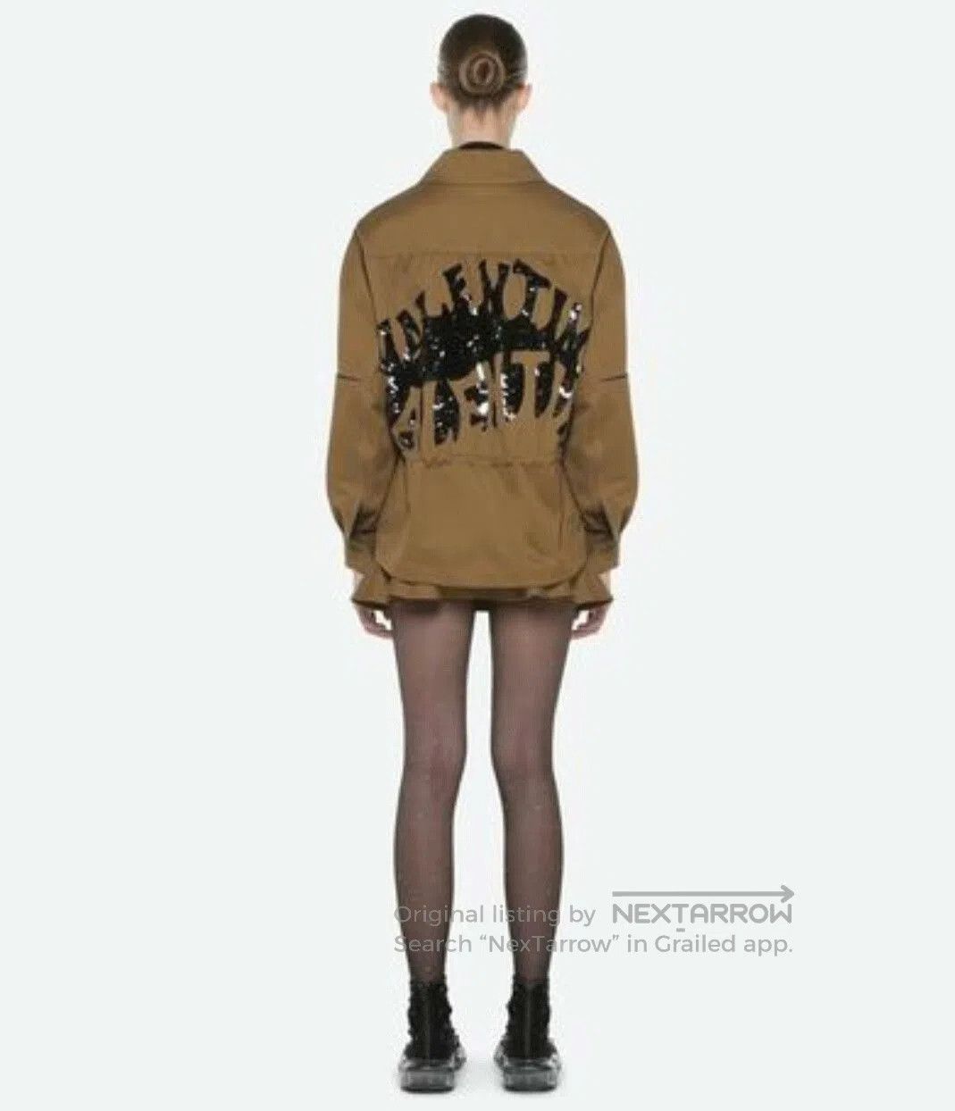 Valentino Valentino Waves Sequin Wool Blend Parka. Size US XXS / EU 40 - 1 Thumbnail