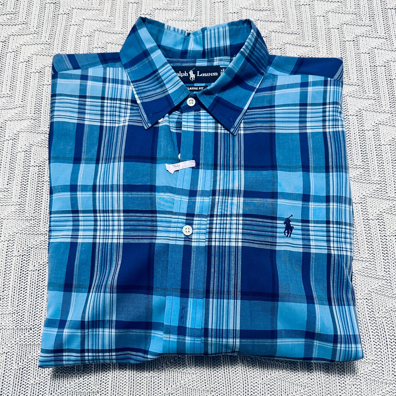 Ralph Lauren Ralph Lauren blue plaid classic fit button down Size US L / EU 52-54 / 3 - 1 Thumbnail