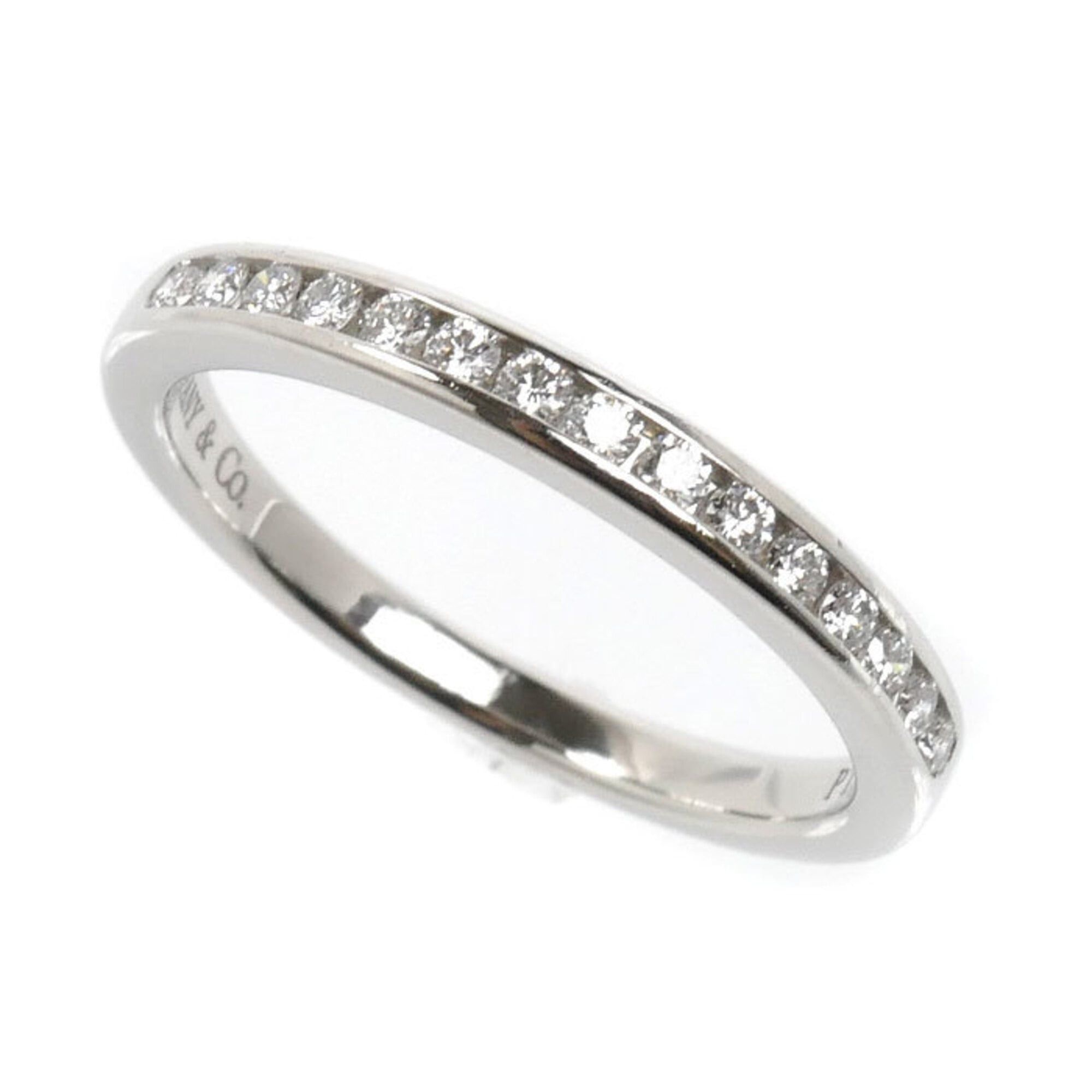 Tiffany & Co. TIFFANY&Co. Tiffany & Co. Pt950 Platinum Channel Setting Ring with Diamonds, 2.9g, Women's Size ONE SIZE - 1 Thumbnail