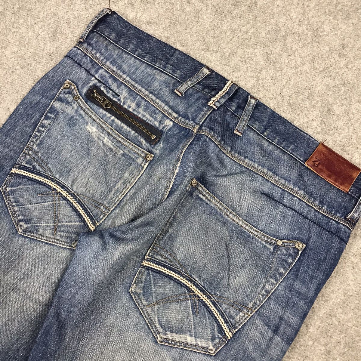 Japanese Brand × Zara Distressed japan style denim Zara jeans pants Size US 32 / EU 48 - 12 Thumbnail