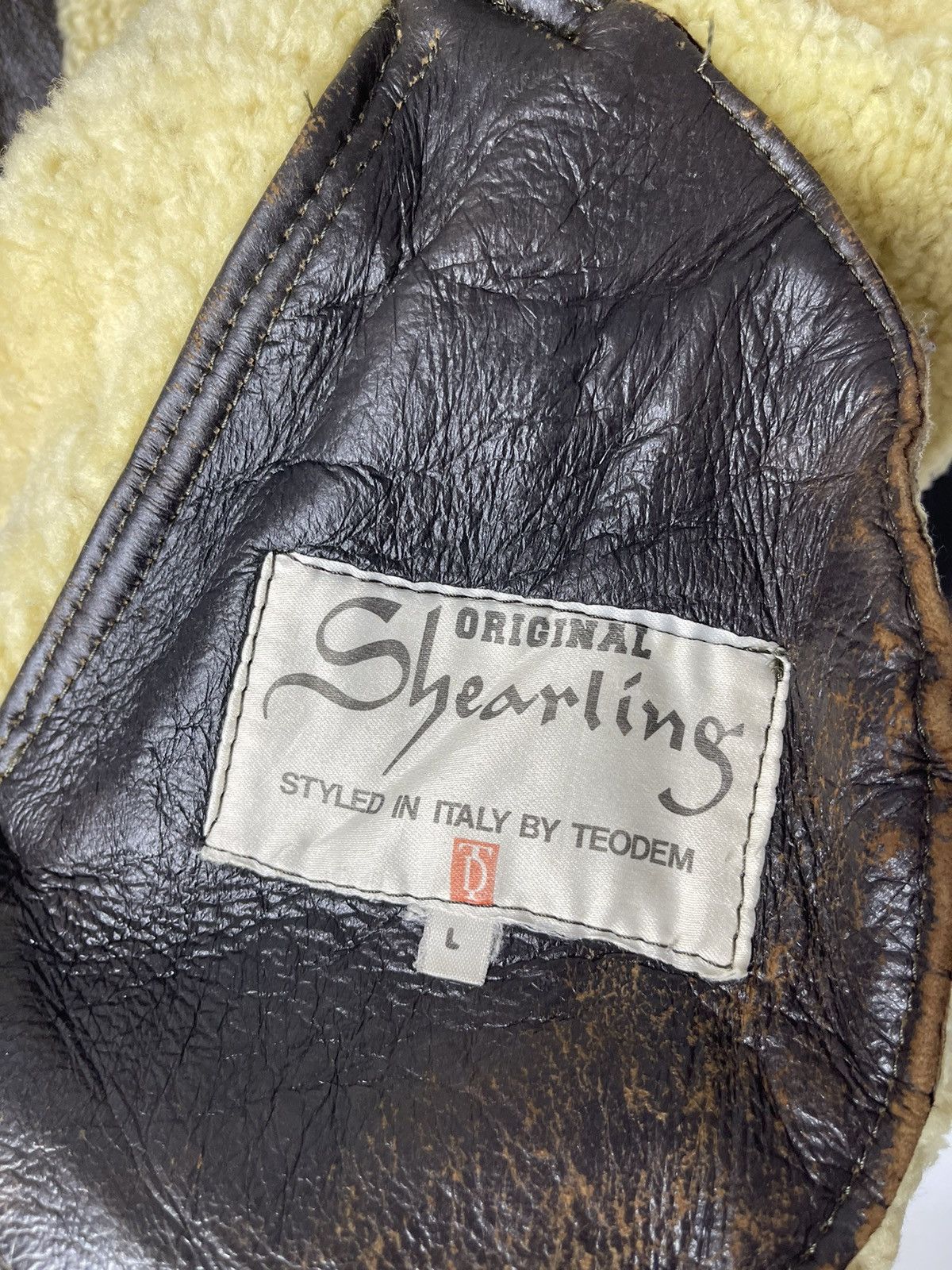 Vintage ❌WINTER SALE❌Vintage B-3 Lambskin Shearling Teodem Italy Size US L / EU 52-54 / 3 - 5 Thumbnail