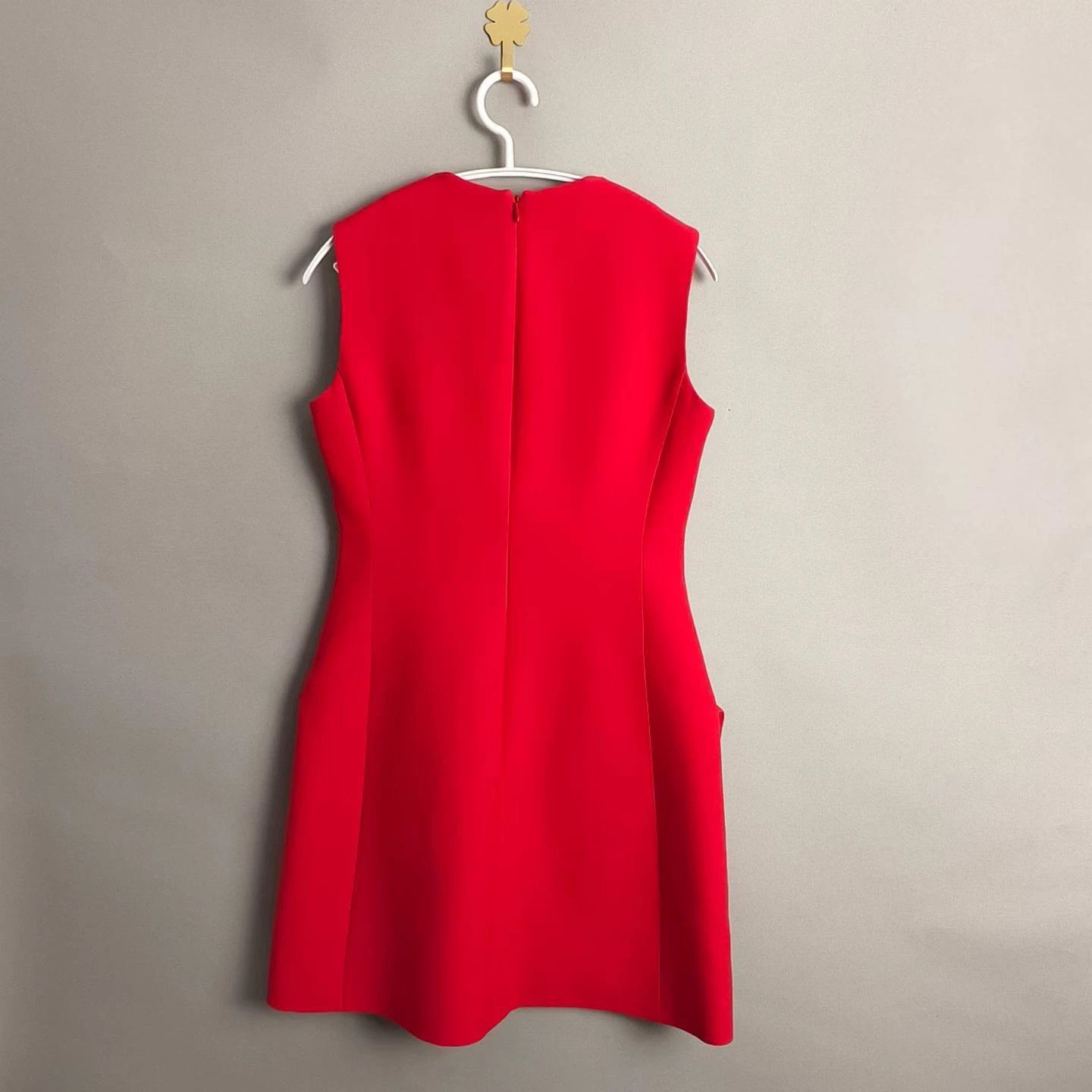Dior Dior Red Cinched Waist Women's 34 Dress Size XS / US 0-2 / IT 36-38 - 2 Thumbnail