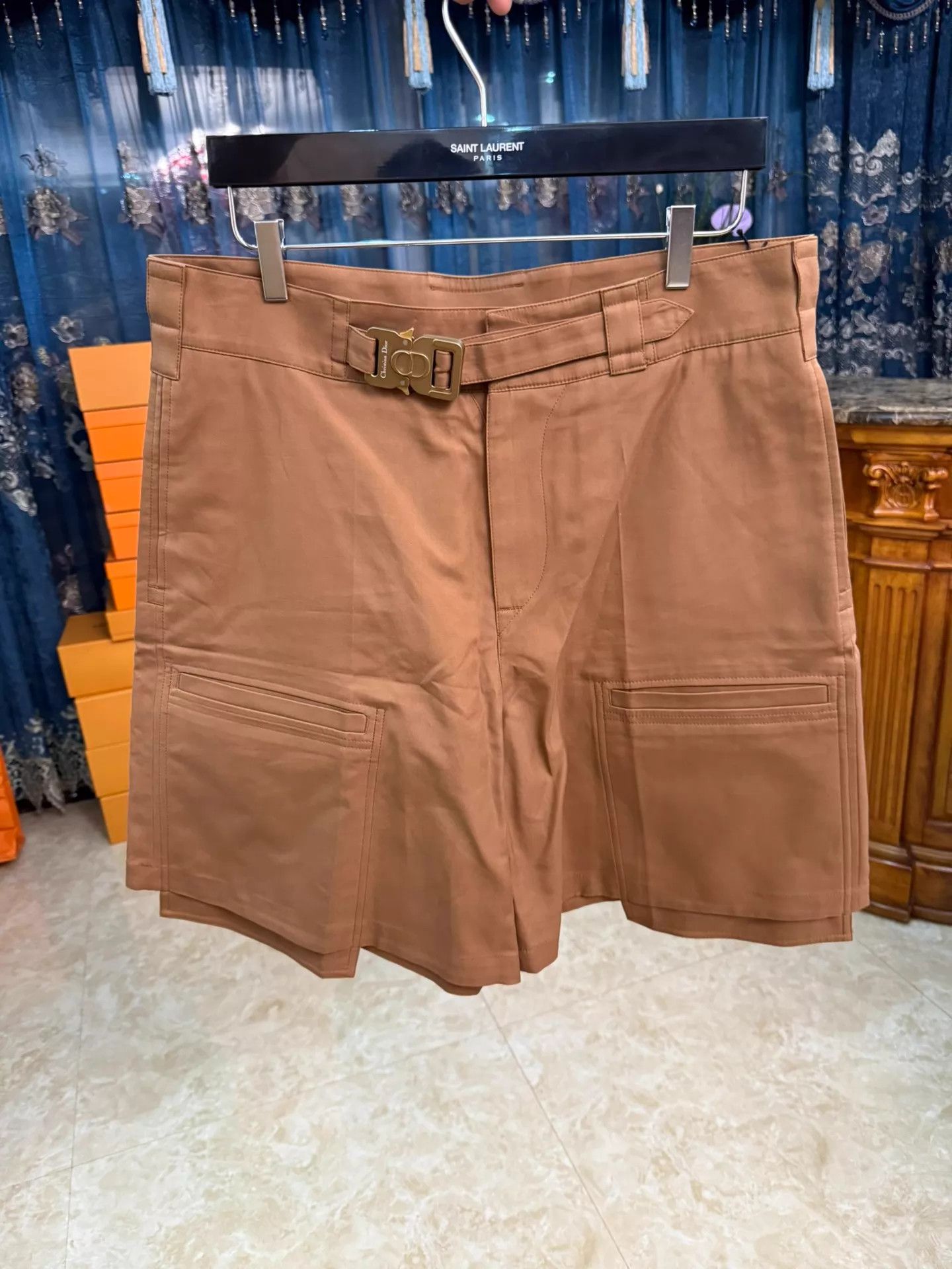 Dior DIOR men's bronze pants 50 new Dior lock closure Size US 34 / EU 50 - 1 Thumbnail