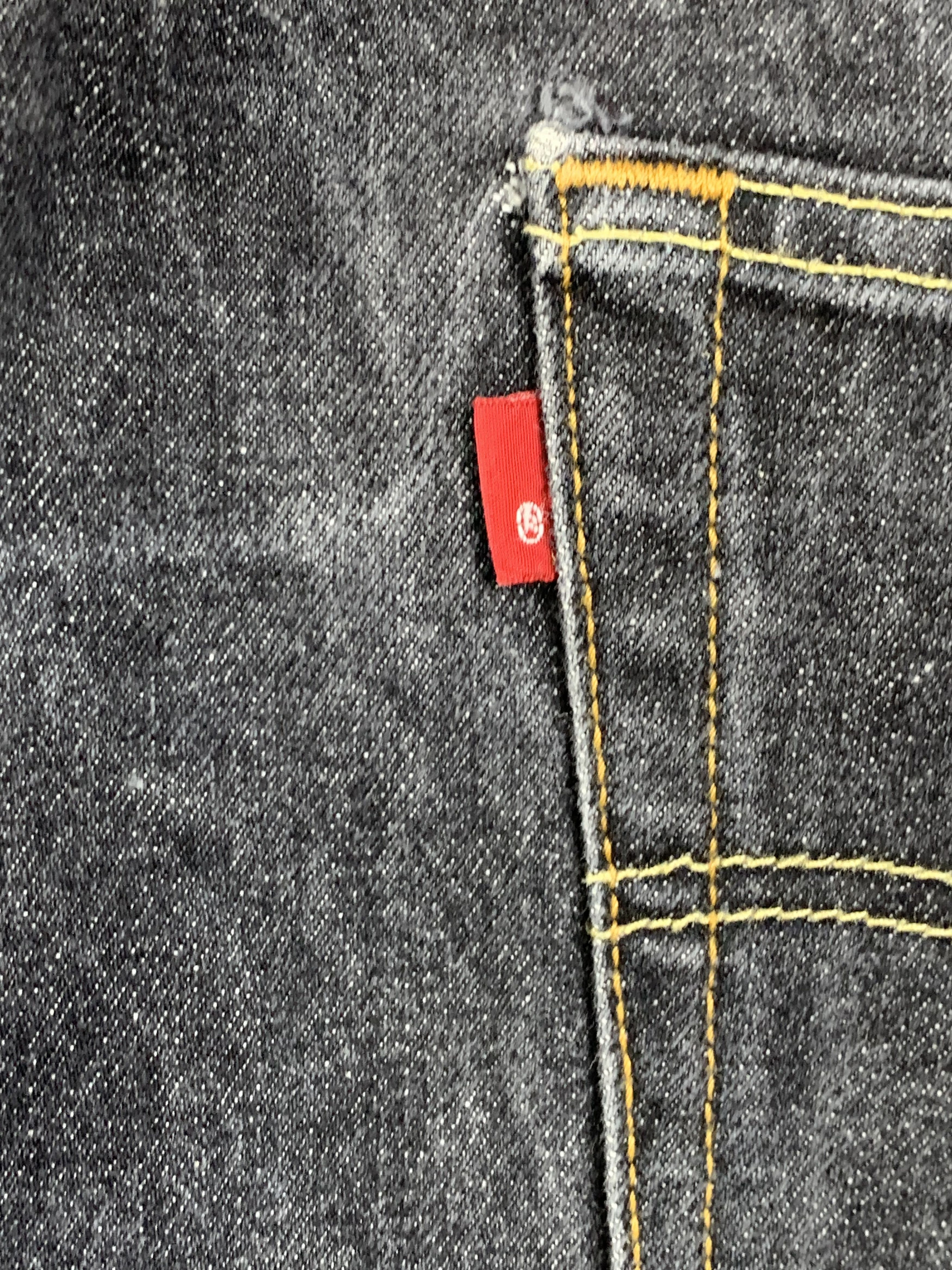 Levi's × Vintage Vintage Levis 501 Faded Black Jeans DP2210 Size US 43 - 6 Thumbnail