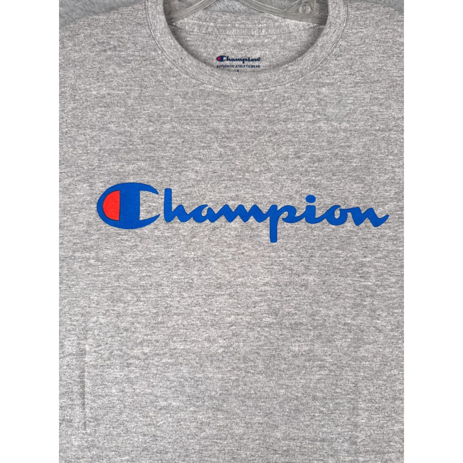 Champion Champion Shirt Men Adult Small Gray Long Sleeve Crew Neck Cotton Blend NEW NO TAGS Size US S / EU 44-46 / 1 - 6 Thumbnail