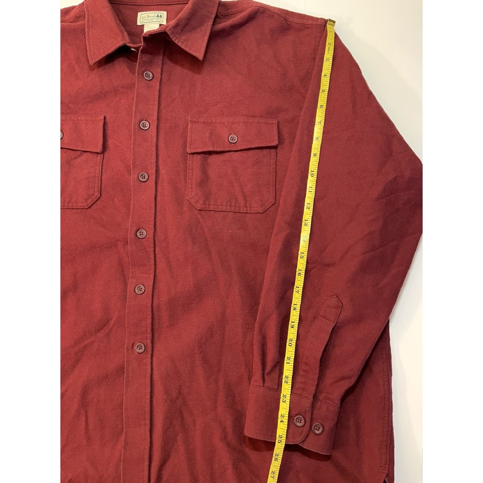 Vintage VINTAGE L.L. Bean 90s Chamois Flannel Button Front Shirt XXL Red Outdoor Mens Size US XXL / EU 58 / 5 - 7 Thumbnail