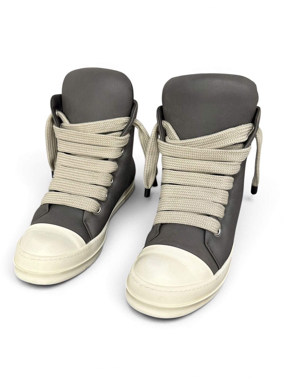 Rick Owens Rick Owens Dark Dust Jumbo Lace Padded Sneakers Size US 14 / EU 47 - 2 Thumbnail