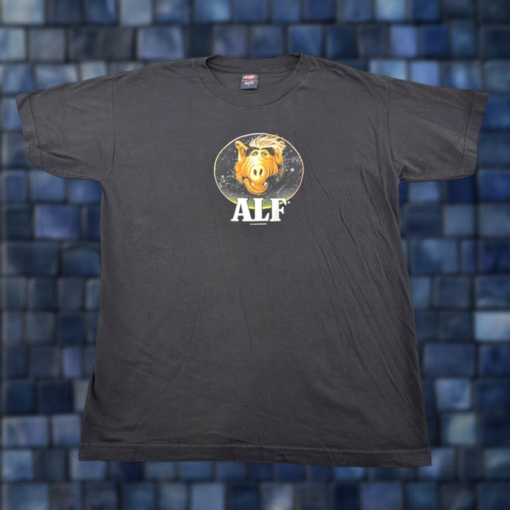 Vintage VINTAGE Alf the Alien Graphic T-Shirt Warner Bros Men’s L Black 2000s 80s Cartoon Designer Logo Short Sleeve Crew Neck" Size US L / EU 52-54 / 3 - 1 Thumbnail