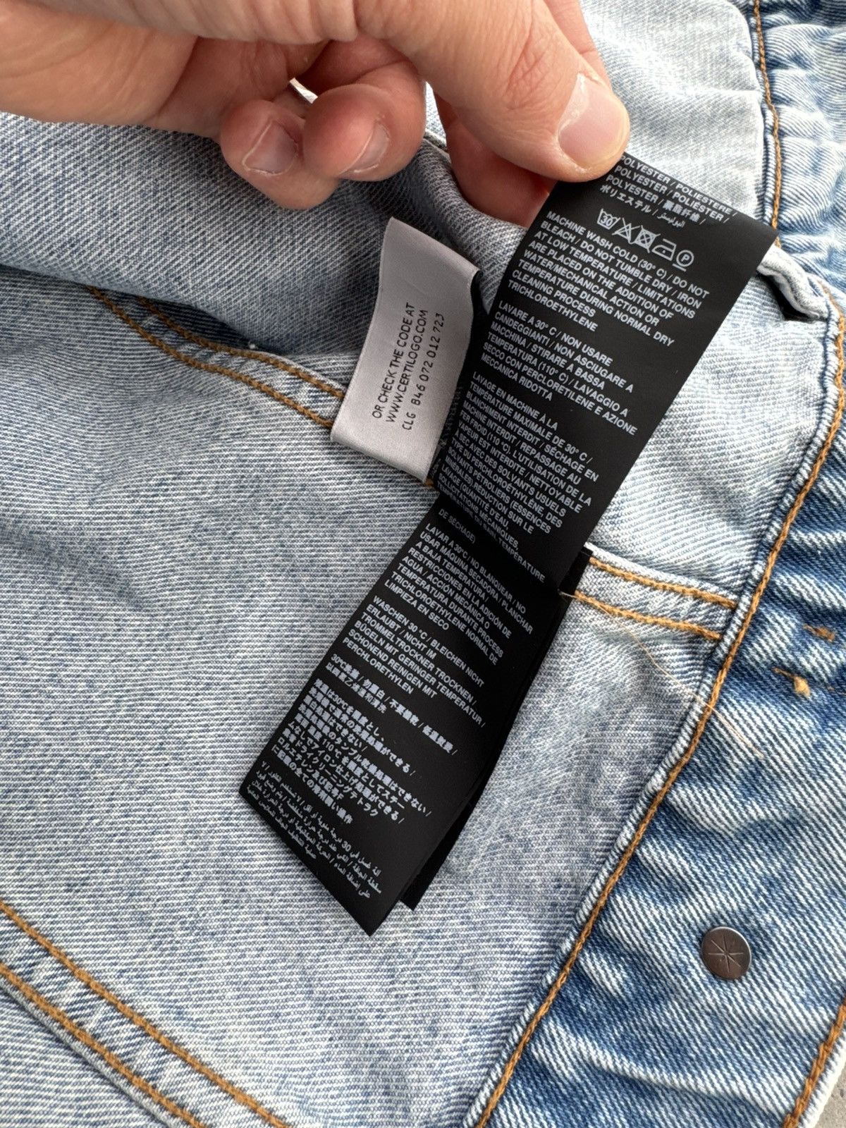 Palm Angels Palm Angels Denim Jeans Jacket Streetwear Hype Sneakers rare Size US L / EU 52-54 / 3 - 7 Thumbnail