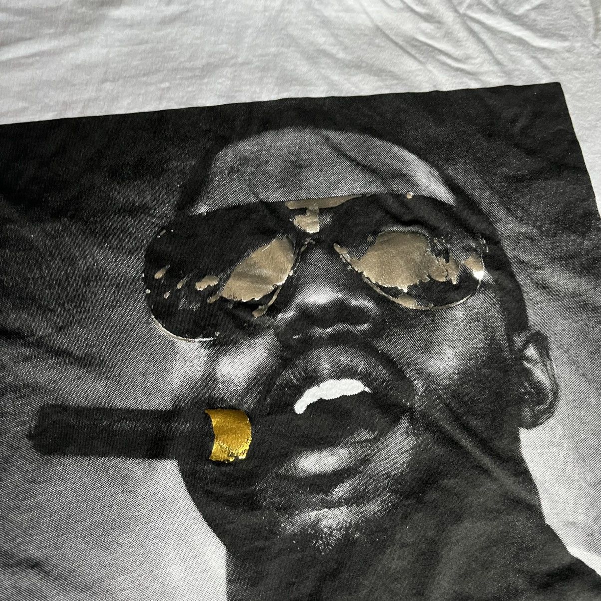 Kanye West × Rap Tees × Vintage Vintage 2000s Kanye West Sunglasses Foil Graphic Logo Tee Size US L / EU 52-54 / 3 - 3 Thumbnail