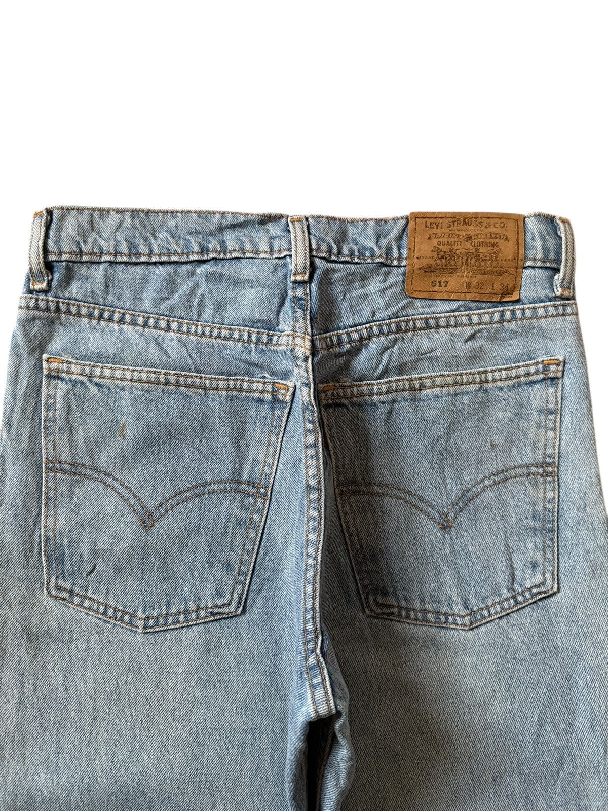 Levi's Vintage 90s Levis 617 Orange Tab Mud Wash Flare Jeans Size US 30 / EU 46 - 4 Thumbnail