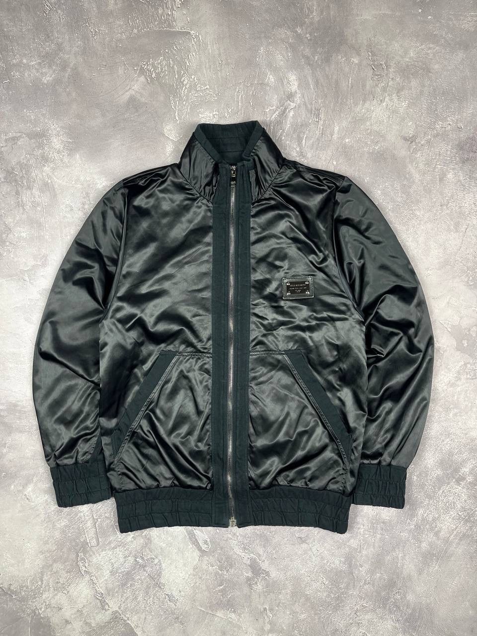 Dolce & Gabbana Dolce & Gabbana Men's Black Bomber Jacket Full Zip Size US S / EU 44-46 / 1 - 1 Thumbnail