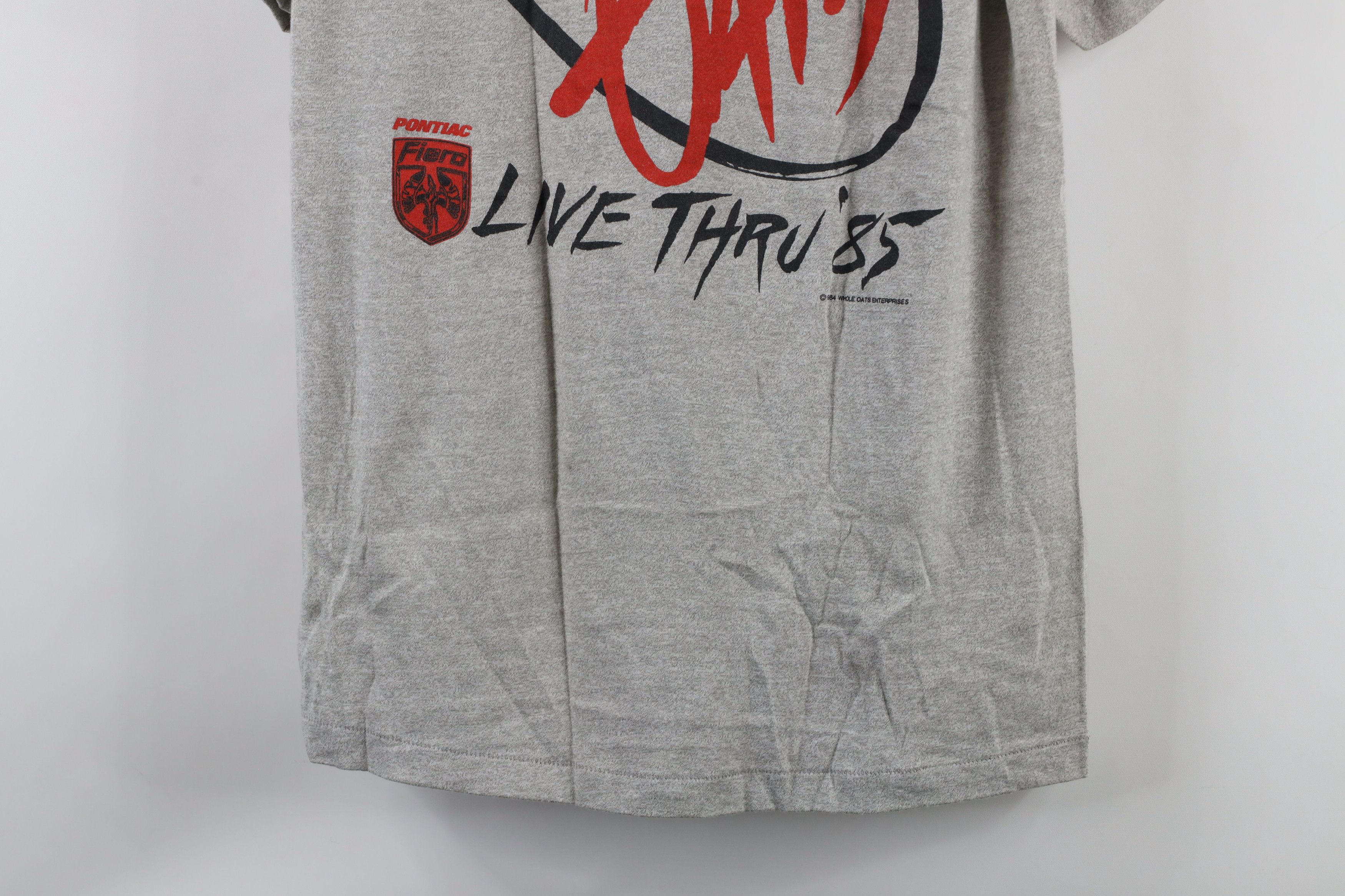 Vintage Vintage 80s Boom Tour Hall and Oates Band T-Shirt Gray USA Size US L / EU 52-54 / 3 - 18 Thumbnail