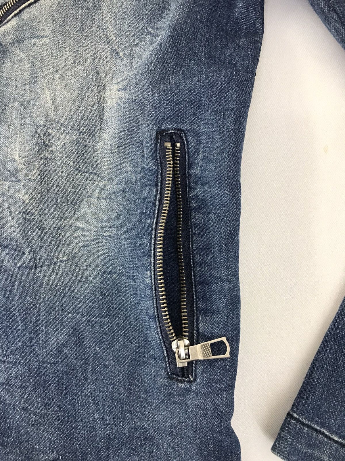 Japanese Brand Vintage Diviner Reckless Life Denim Jacket Zipper Pocket Size US M / EU 48-50 / 2 - 5 Thumbnail