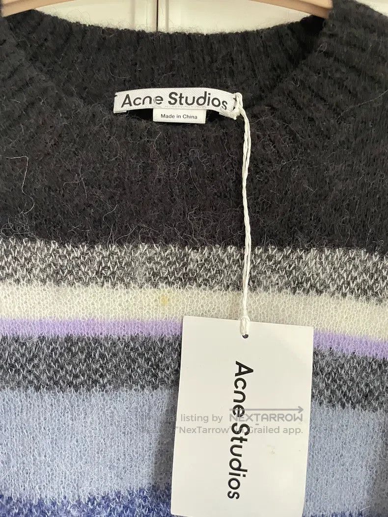 Acne Studios Acne Studios Blue Striped Sweater, Mohair Blended Fabric Size US XS / EU 42 / 0 - 4 Thumbnail