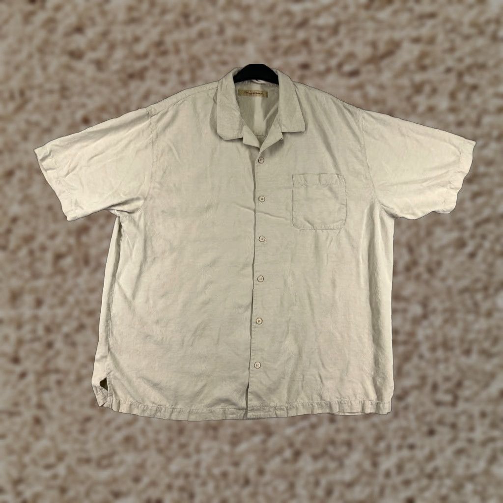 Tommy Bahama Tommy Bahama Shirt XL Beige Palm Tree Button-Up Hawaiian Resort Aloha Beach Mens Size US XL / EU 56 / 4 - 1 Thumbnail