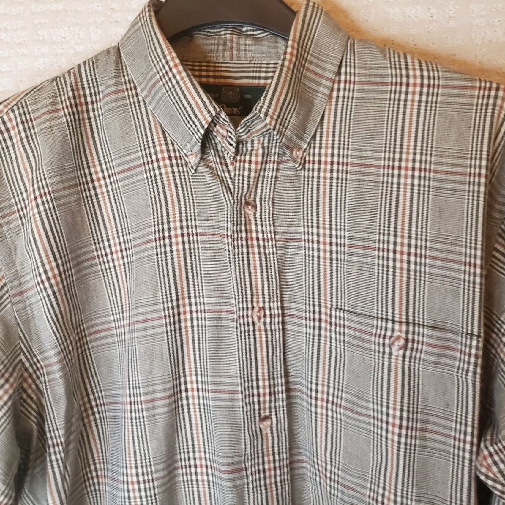 Orvis Orvis Shirt Mens L Green Plaid Long Sleeve Button-Down Collared 100% Cotton Flannel with Pockets Size US L / EU 52-54 / 3 - 3 Thumbnail