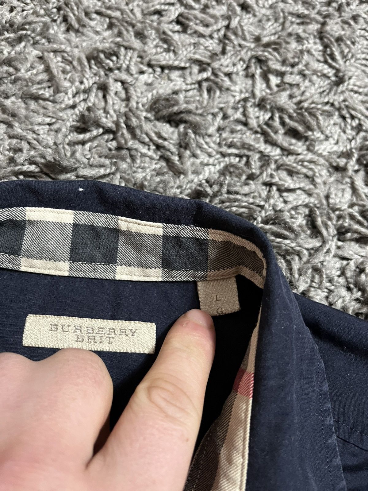 Burberry BURBERRY BRIT NOVA CHECK BUTTON UP SHIRT LONGSLEEVE Size US L / EU 52-54 / 3 - 4 Thumbnail