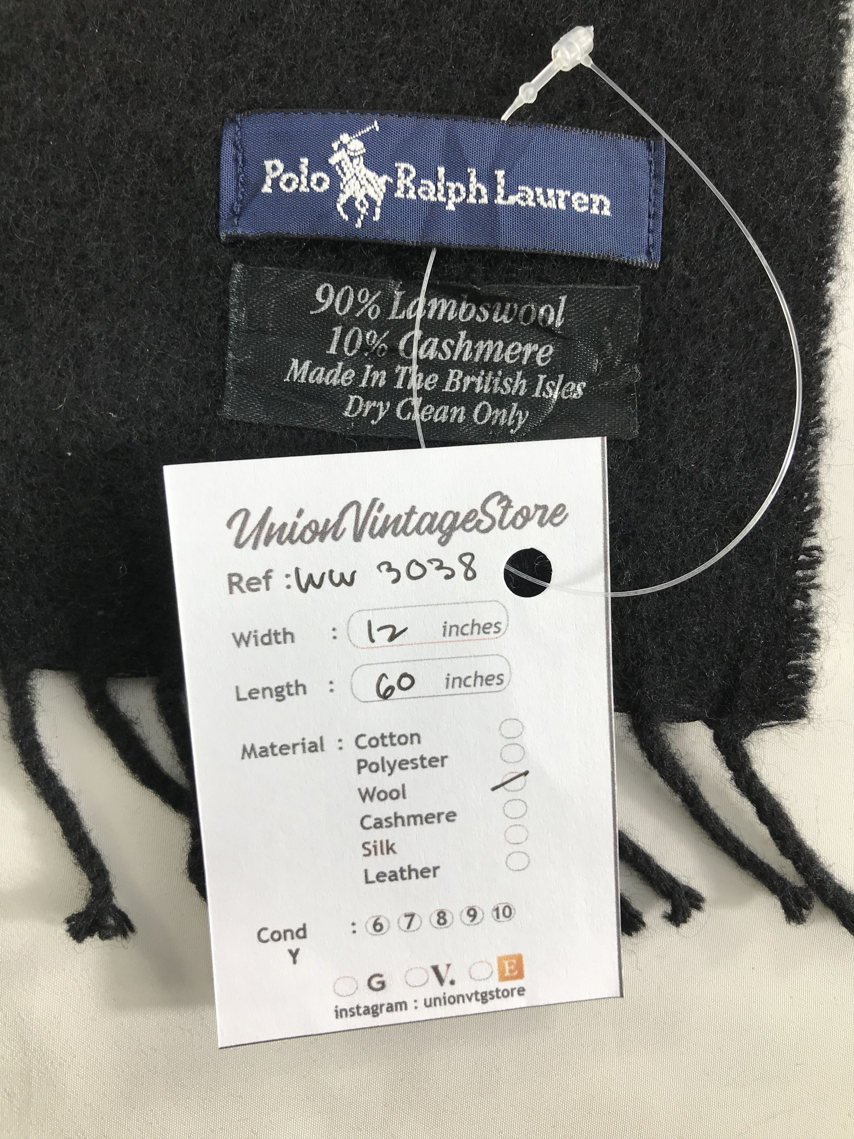 Polo Ralph Lauren × Vintage Polo Ralph Lauren Scarf / Muffler / Neckwear - WW3038 Size ONE SIZE - 5 Thumbnail
