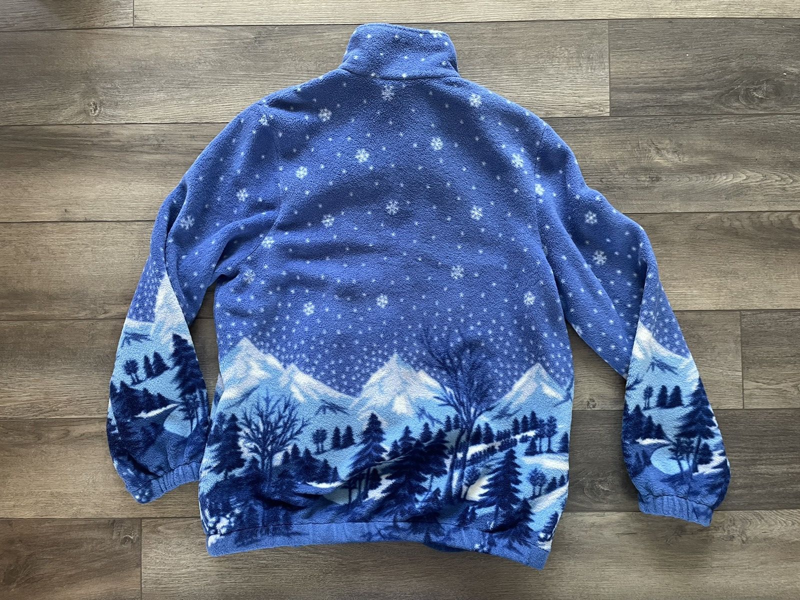 Vintage Winter Wonderland Fleece Zip-up Size US M / EU 48-50 / 2 - 2 Thumbnail