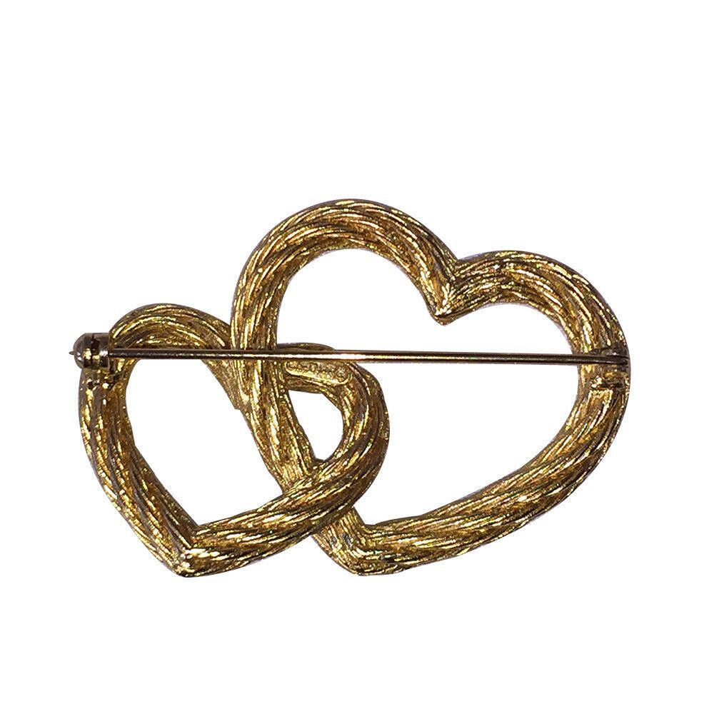 Dior Dior Twisted Rope Interlocking Double Heart Pin Size ONE SIZE - 4 Thumbnail