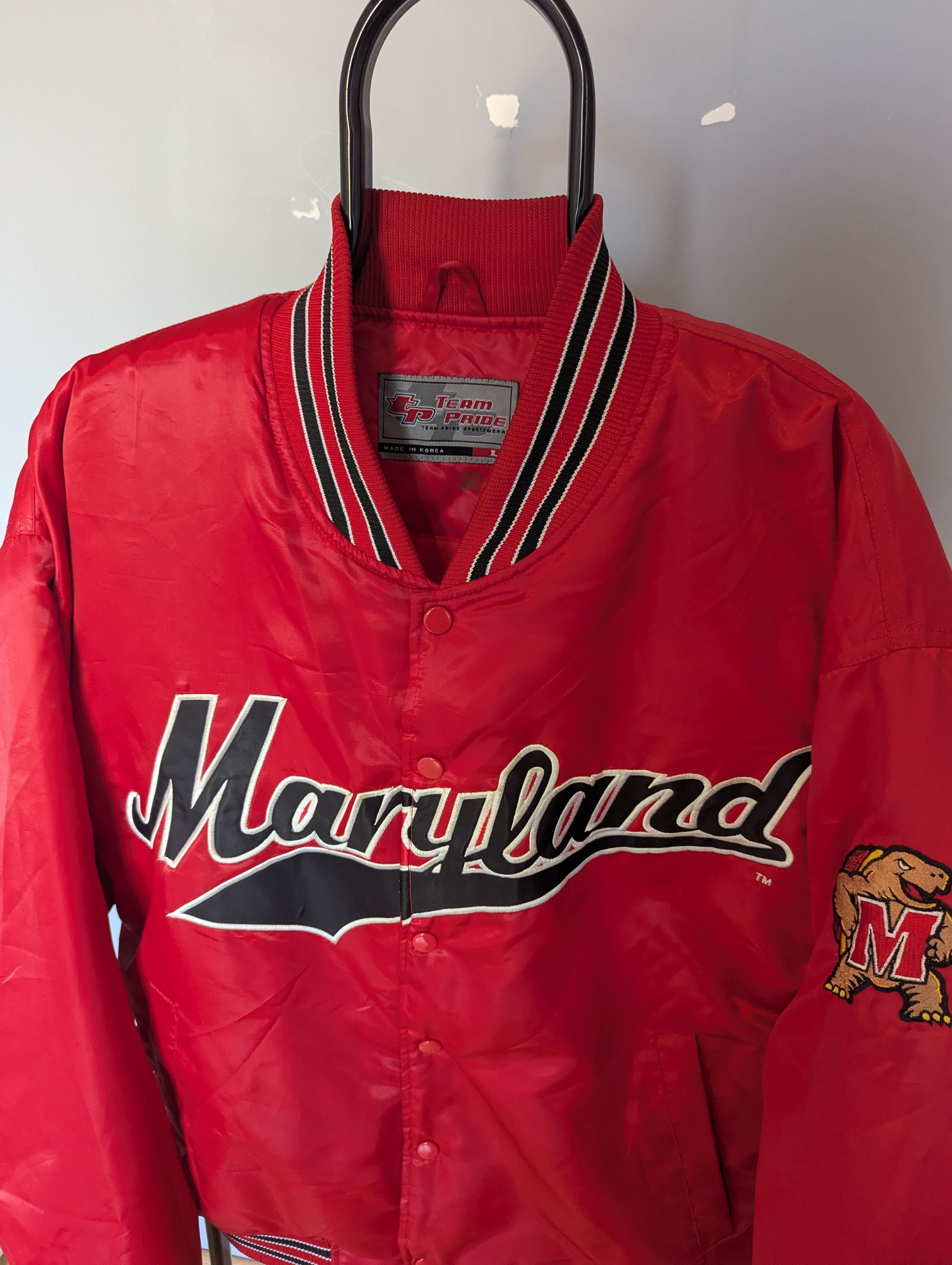 Starter University of Maryland Bomber Varsity Jacket vintage rare Size US L / EU 52-54 / 3 - 5 Thumbnail