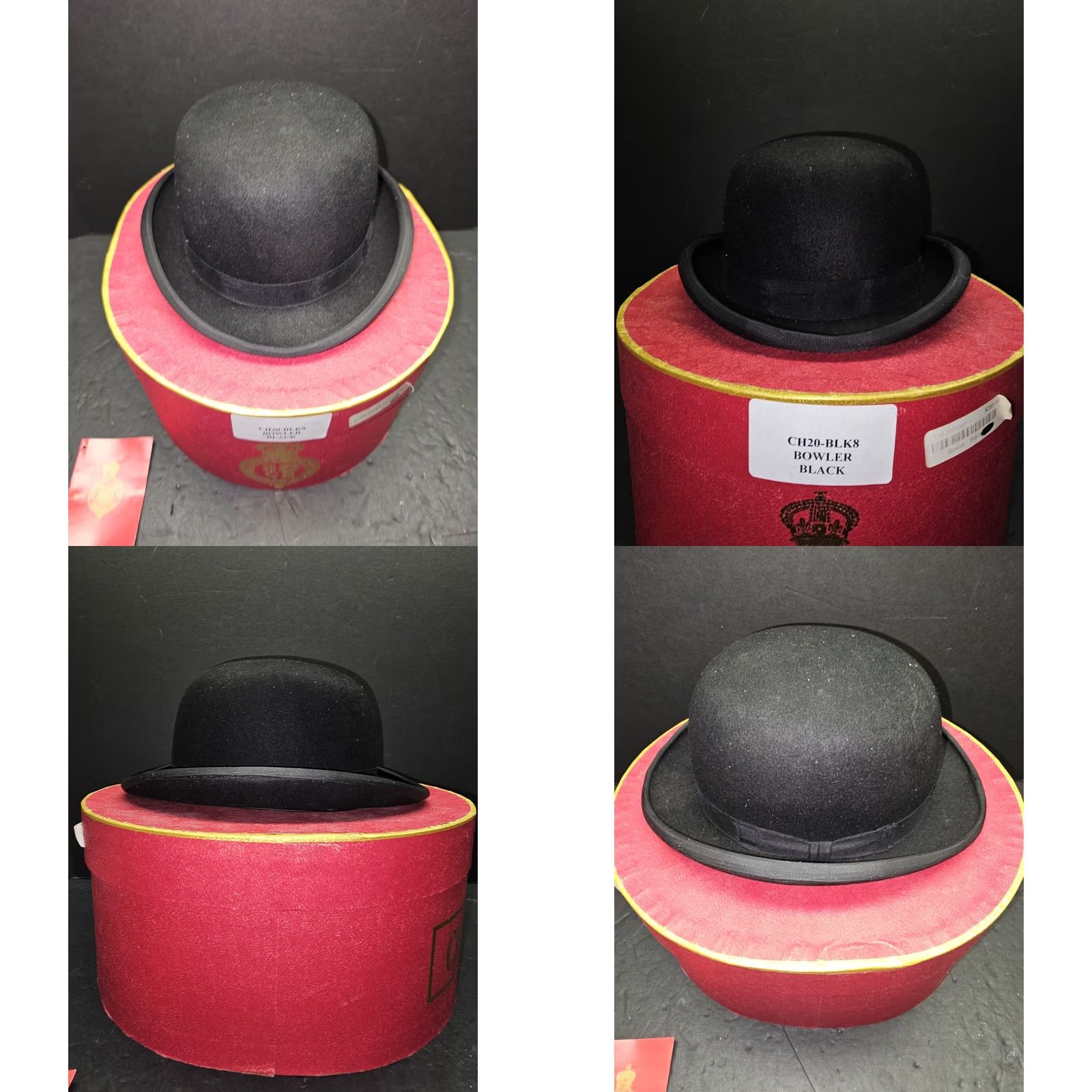 Vintage VINTAGE Christys of London Black Bowler Hat Fine Fur Handmade Men's Size 55 Size ONE SIZE - 9 Thumbnail
