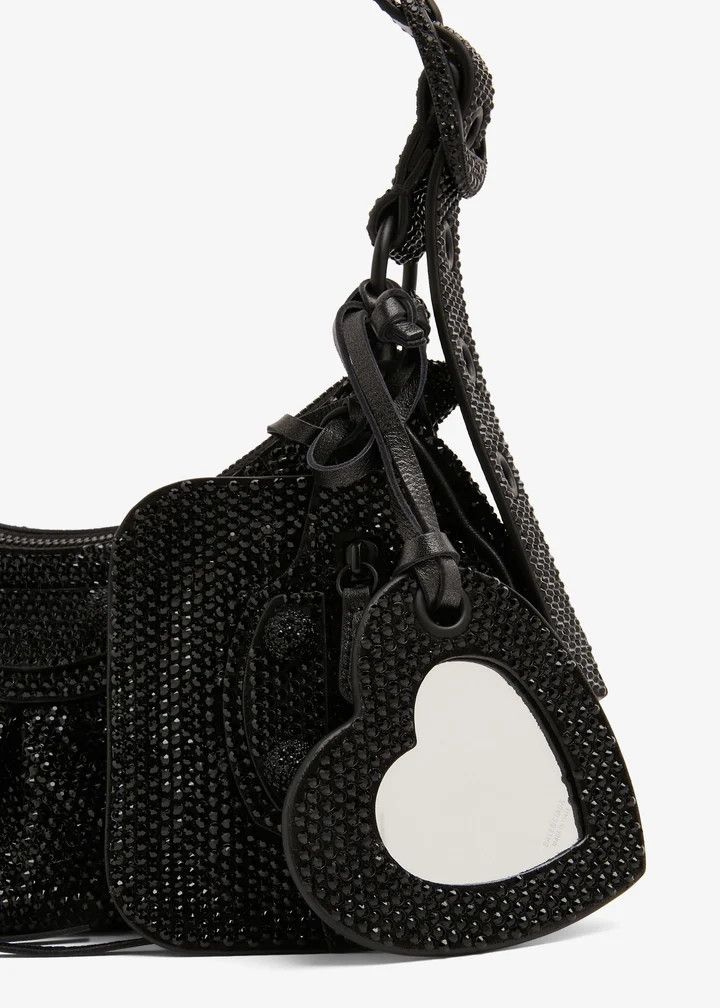 Balenciaga o1tr1nto0426 Size: OS / Le Cagole XS Rhinestone Shoulder Bag Size ONE SIZE - 2 Thumbnail