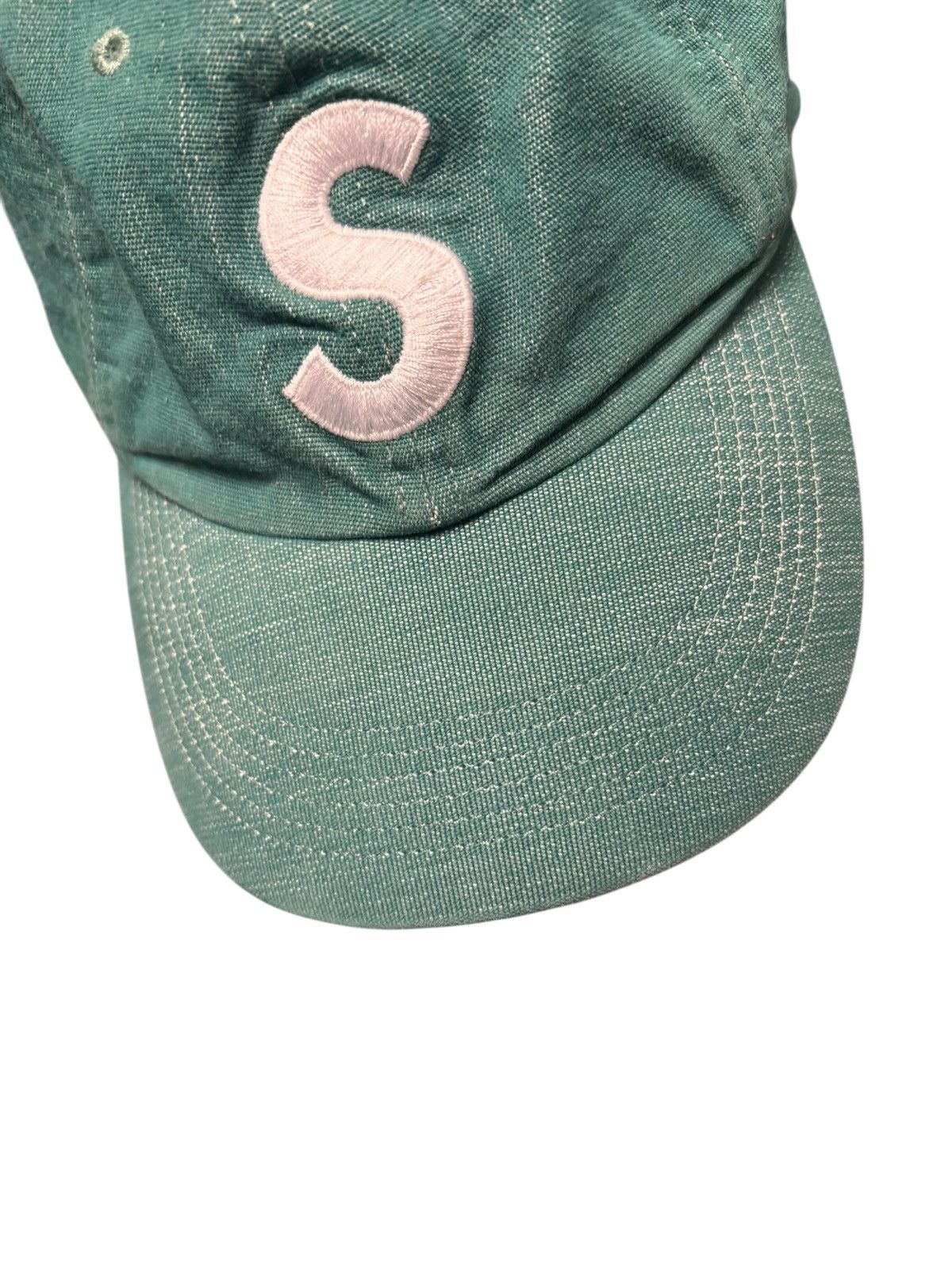 Supreme Supreme Cordura Denim S Logo 6-Panel Hat Green SS26 | Grailed