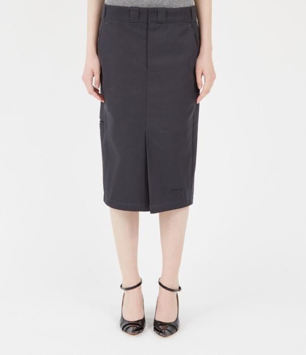 Maison Margiela o1bcso1str0526 Midi Skirt in Anthracite Size 25" / US 0 / IT 36 - 1 Thumbnail