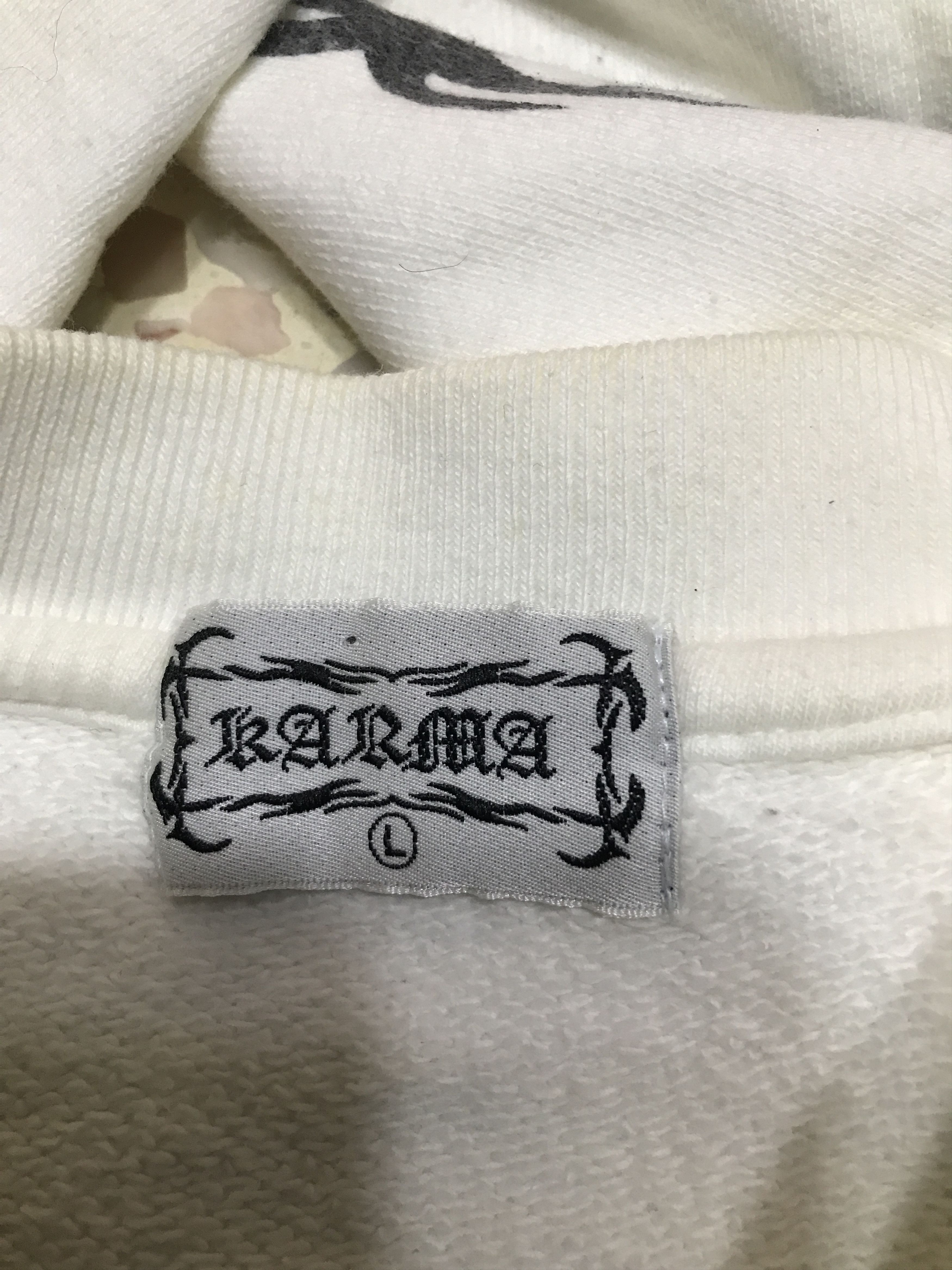 Japanese Brand [Perfect]Y2K Karma Skull sweatshirt Size US L / EU 52-54 / 3 - 4 Thumbnail