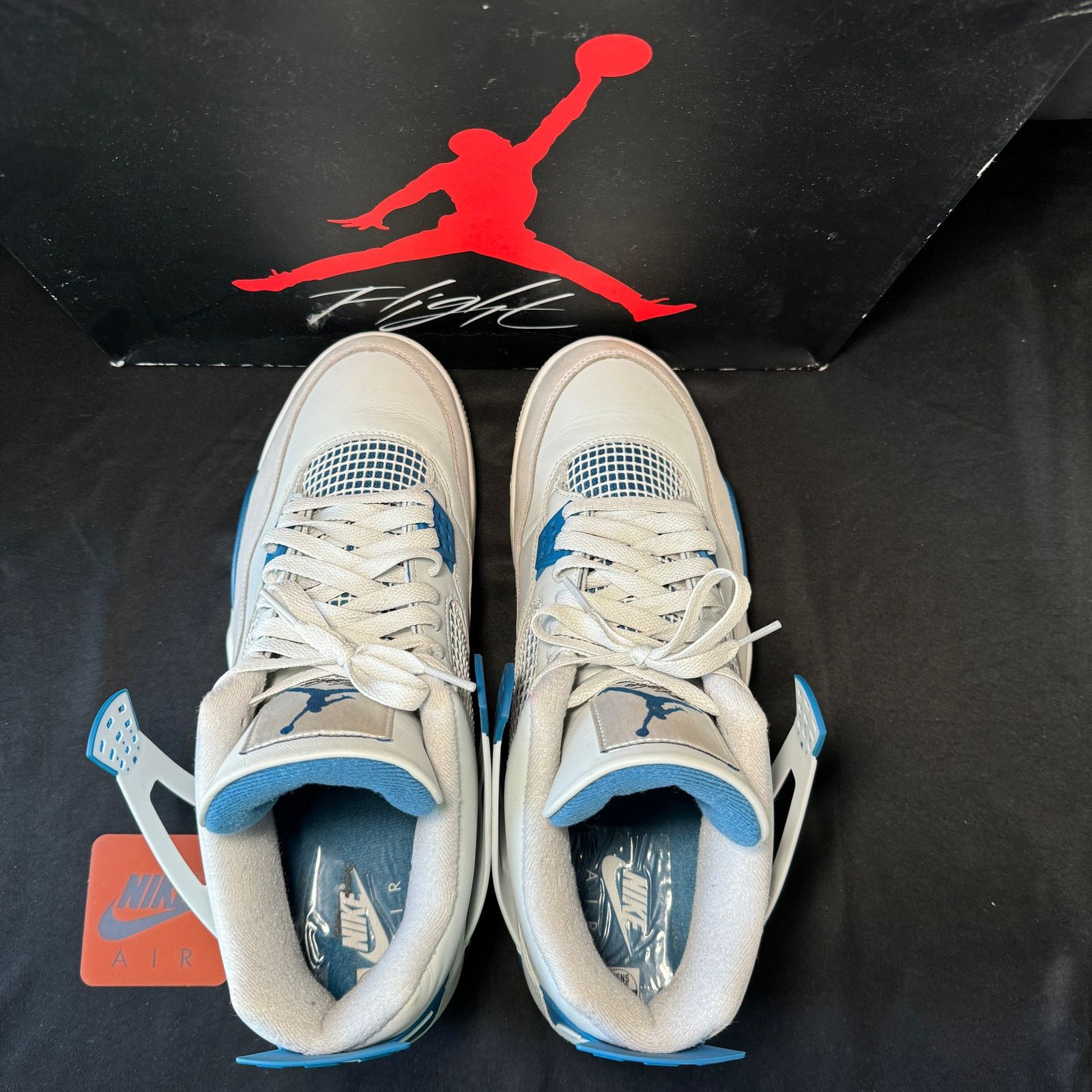 Jordan Brand × Nike Size 13 - Air Jordan 4 Retro Military Blue 2024 Men's Shoes Size US 13 / EU 46 - 6 Thumbnail