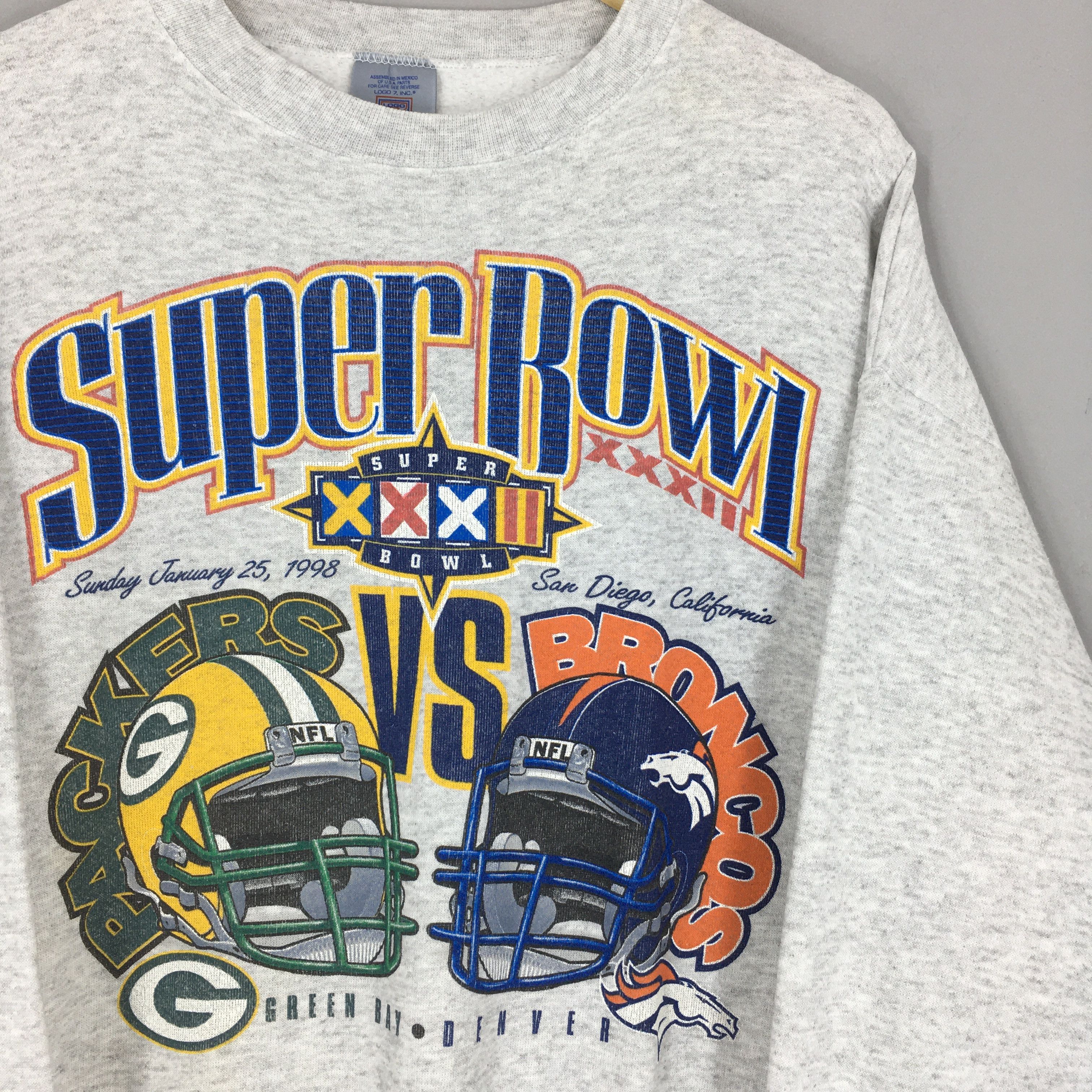 NFL × Vintage Vintage Super Bowl XXXII NFL Sweatshirt Large Size US L / EU 52-54 / 3 - 2 Thumbnail