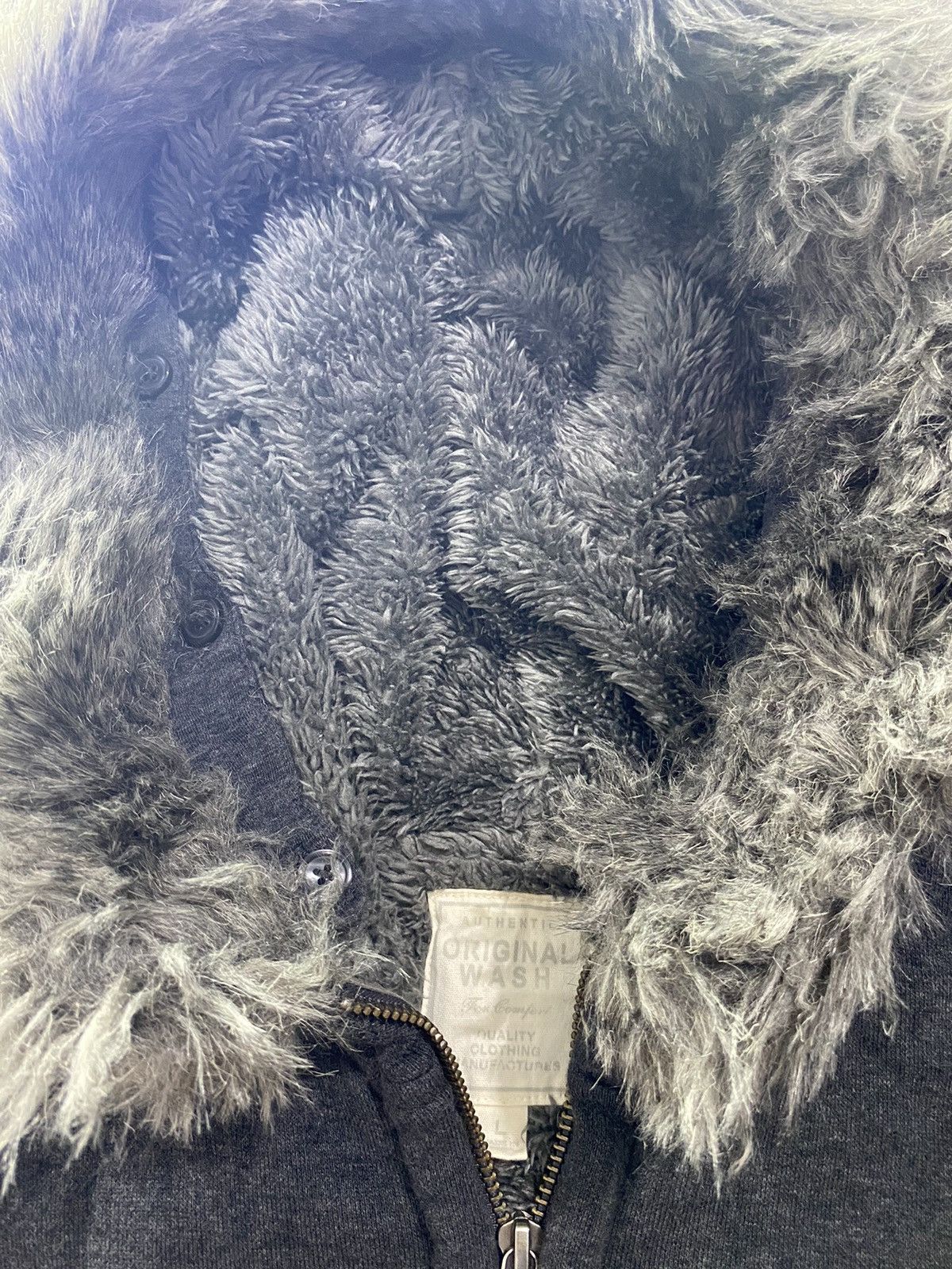 Hysteric Glamour Original wash uniqlo faux fur hoodie Size US M / EU 48-50 / 2 - 4 Thumbnail