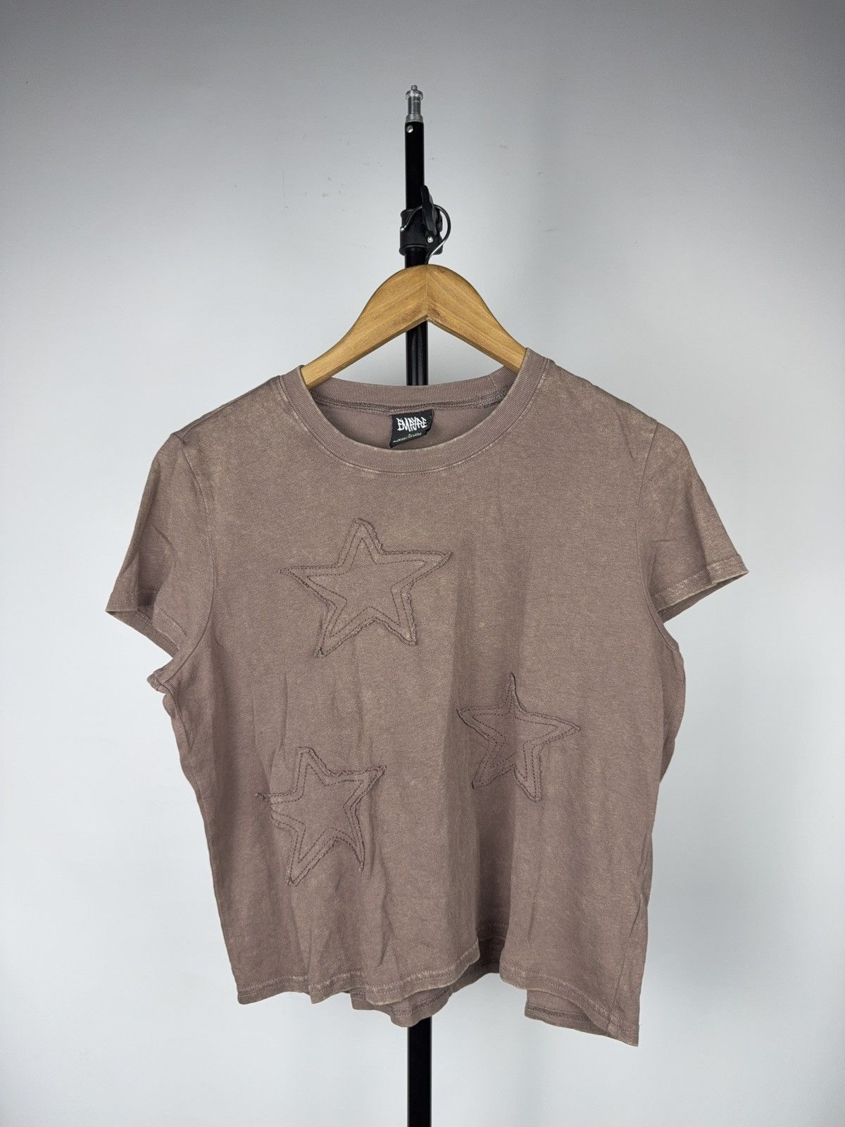Empyre 00s Empyre SKATE SK8 Distressed Star Patch Cropped Tee L Size L / US 10 / IT 46 - 1 Thumbnail