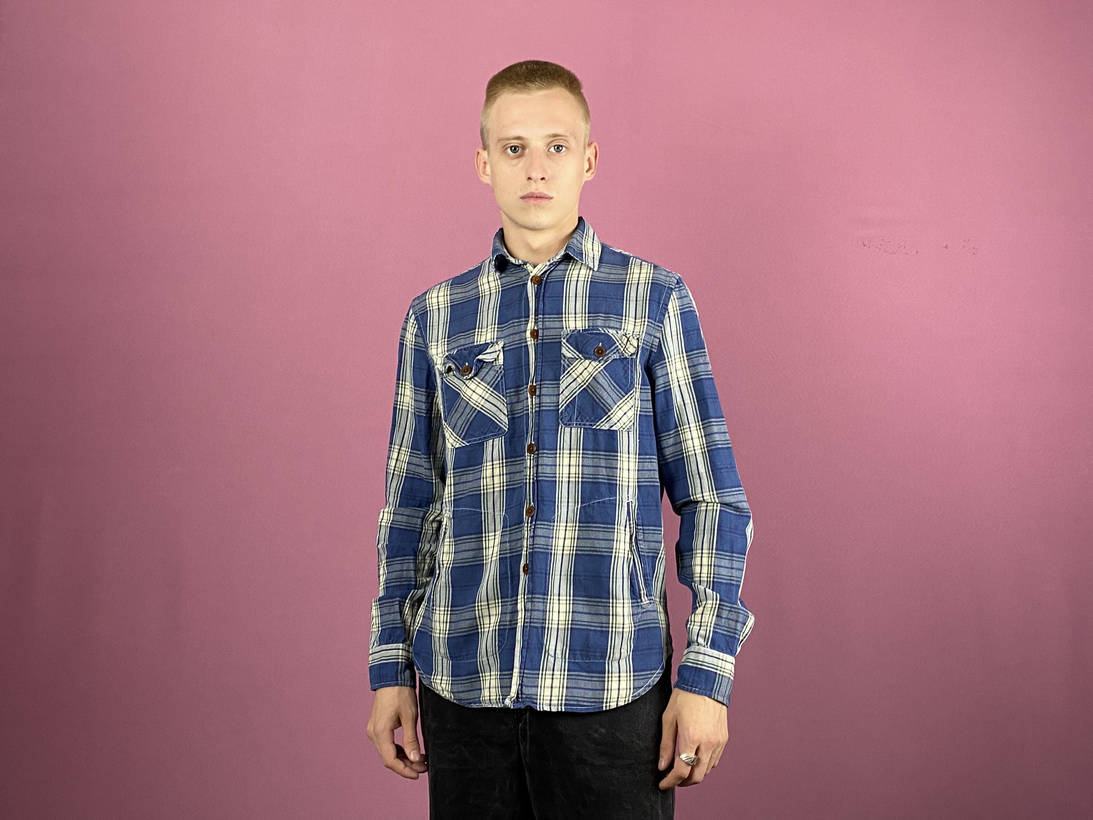 Acne Studios × Vintage Acne Vintage Men's Plaid Flannel Shirt - Size 46 / S Size US S / EU 44-46 / 1 - 4 Thumbnail
