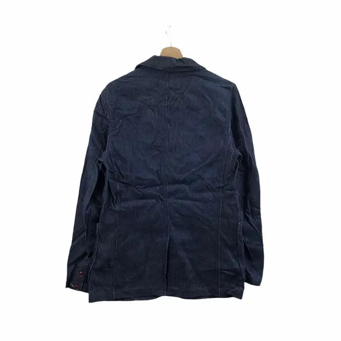 Japanese Brand MOVIN JAPAN Pure Indigo Denim Jeans Blazer Sport Coat Size US L / EU 52-54 / 3 - 3 Thumbnail