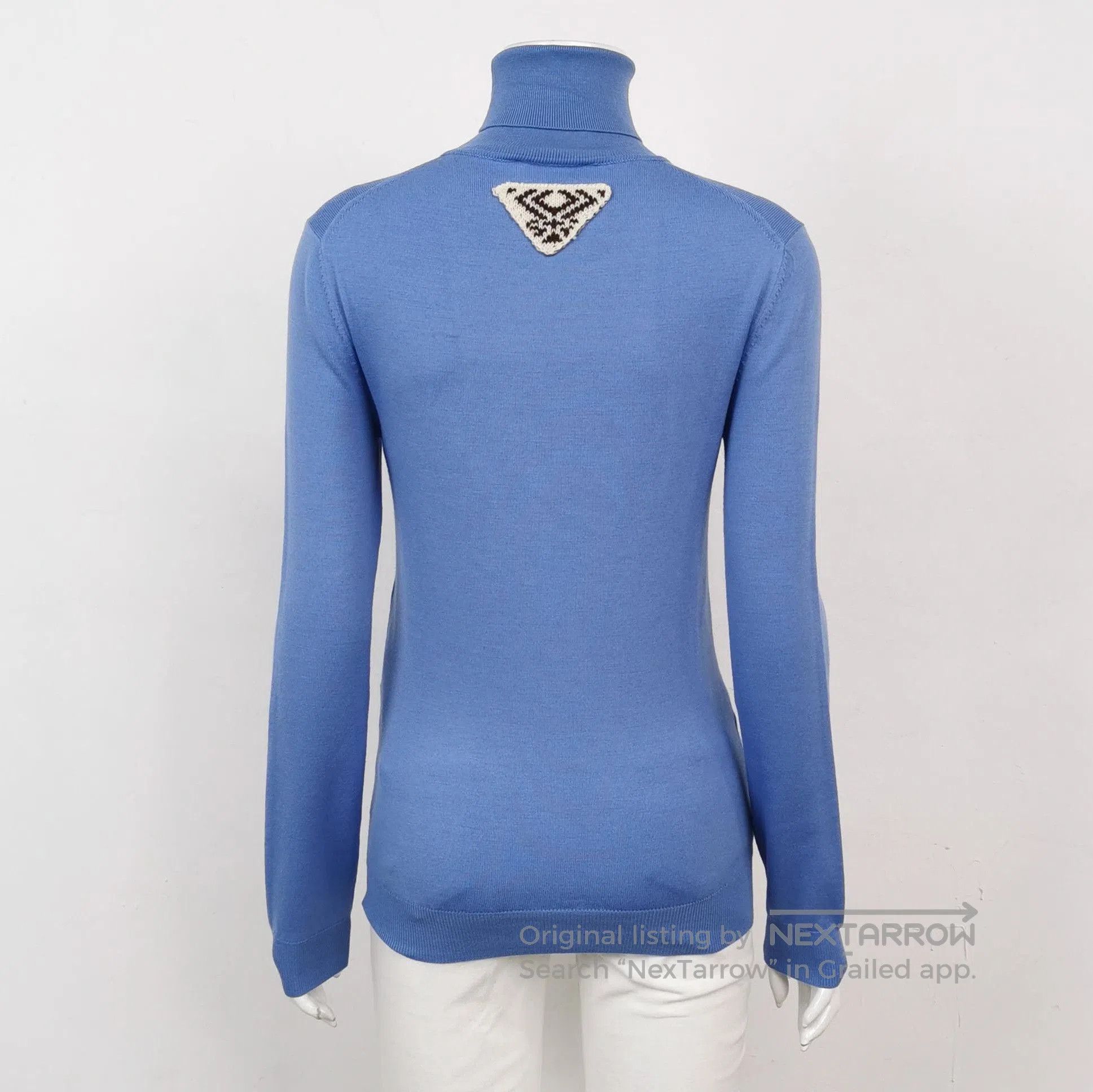 Prada Prada Wool Blend Turtleneck Sweater in Blue . Size S / US 4 / IT 40 - 2 Thumbnail