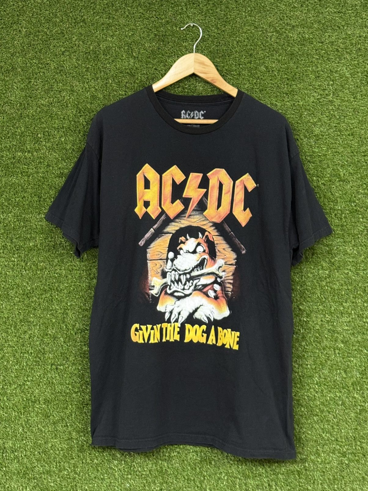 Vintage ACDC Dog Bone House Merch Tour Band Metal Tee Black 2XL XXL Size US XXL / EU 58 / 5 - 1 Thumbnail