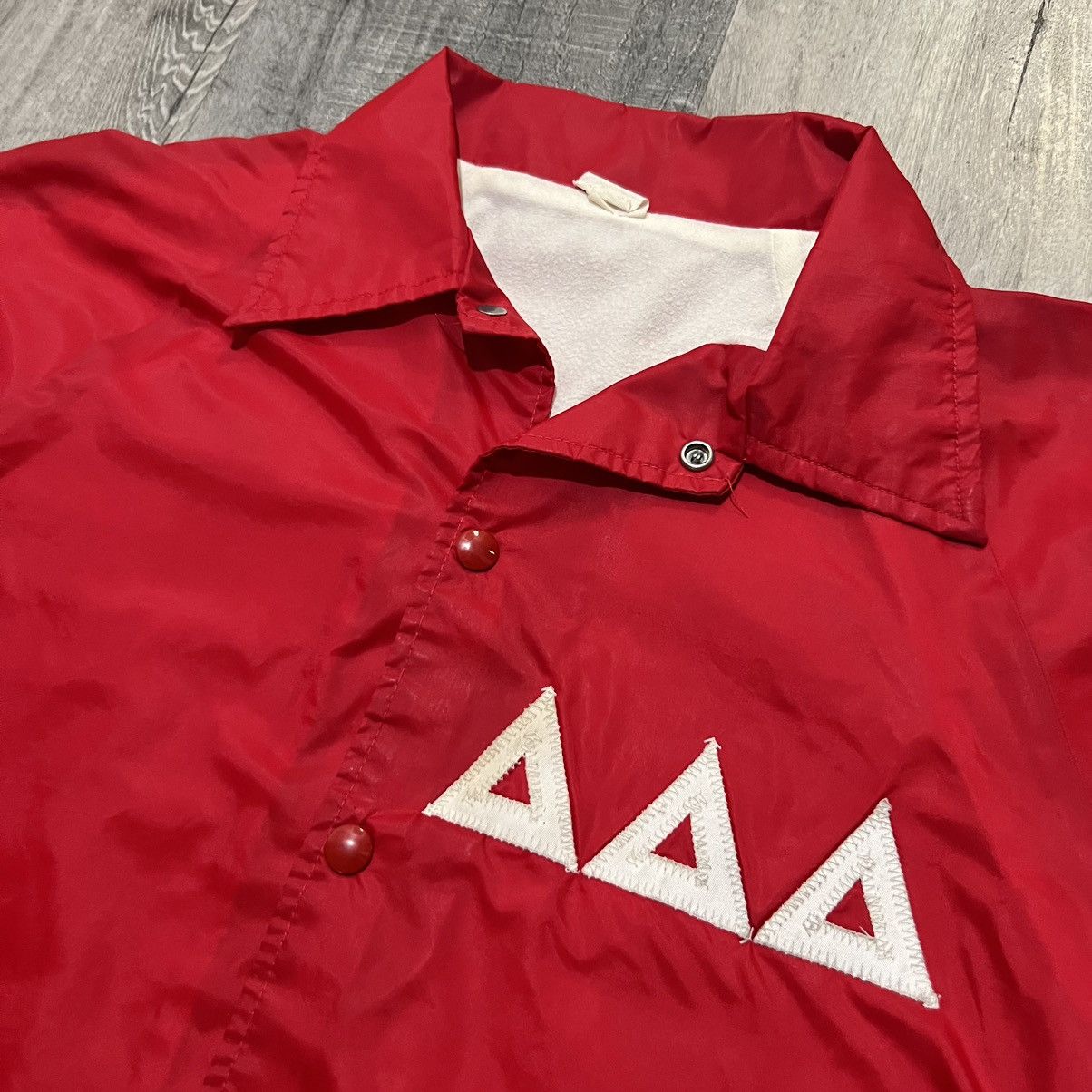 Vintage VTG 70s/80s Tri Delta Delta Delta Sorority Jacket Snap Size US M / EU 48-50 / 2 - 2 Thumbnail